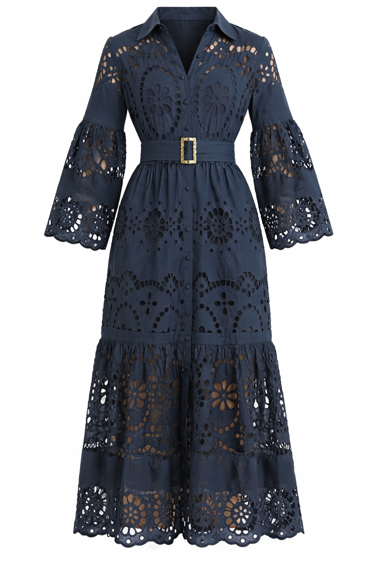 Miss June Damen Maxikleid Aurelia Navy MARINE-BLAU Bild 1