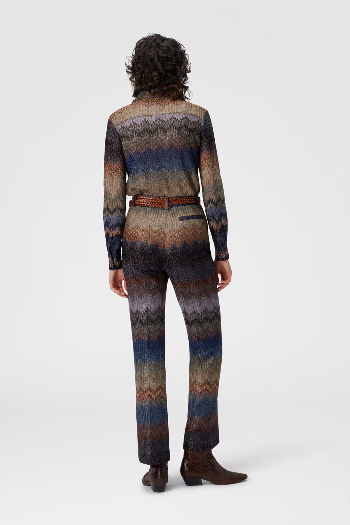 Missoni Damen Hose mit Schlangenmuster Bunt S72LF Bild 3