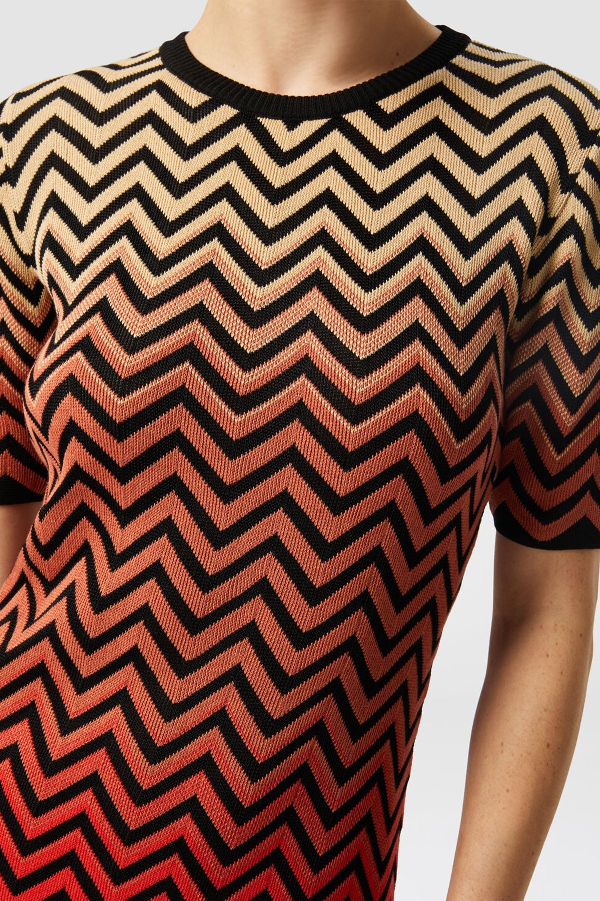 Missoni Damen Midikleid Multicolor SCHWARZ Bild 5