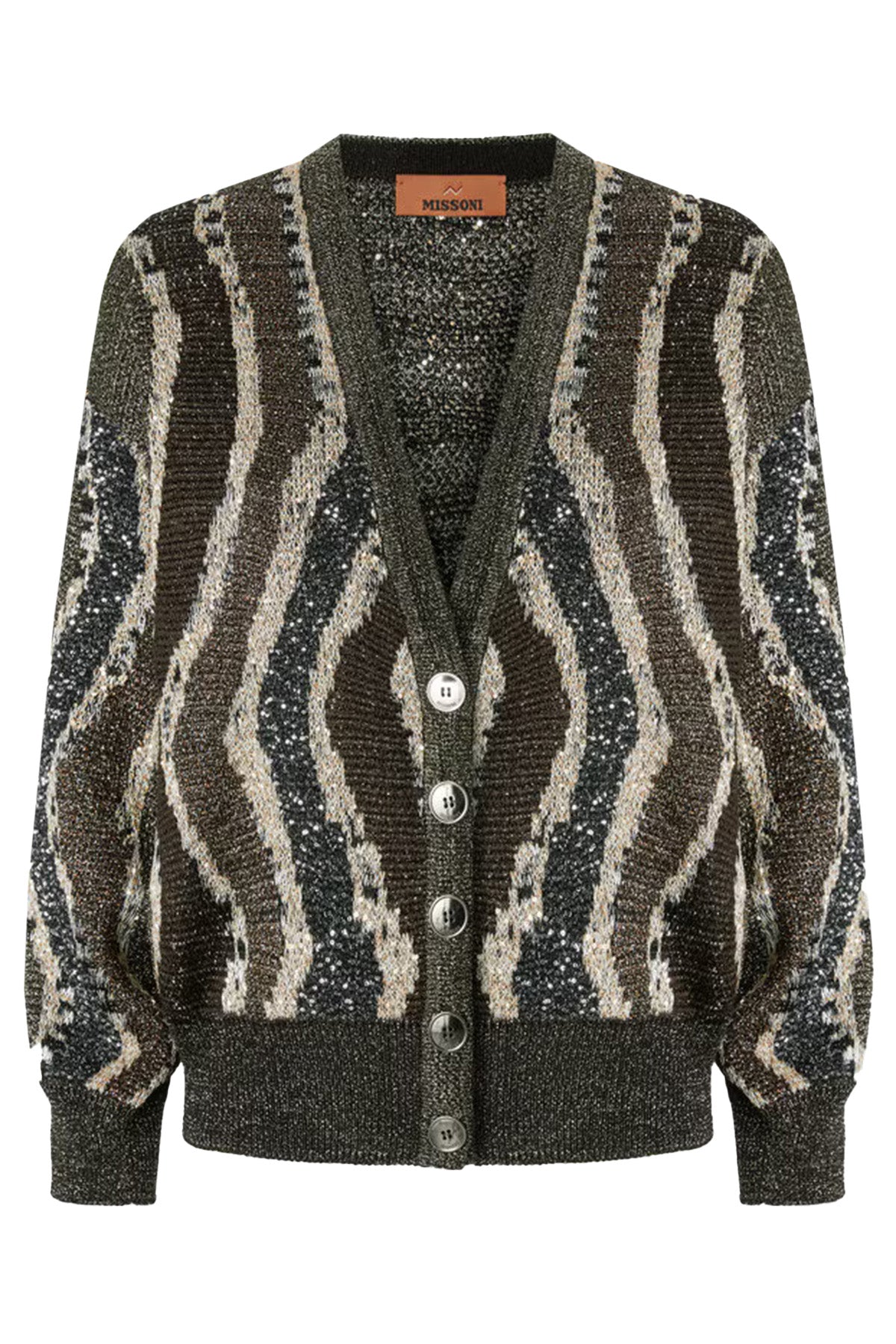 Missoni Damen Strickjacke mit Wellemuster Bunt S80E2 Bild 1