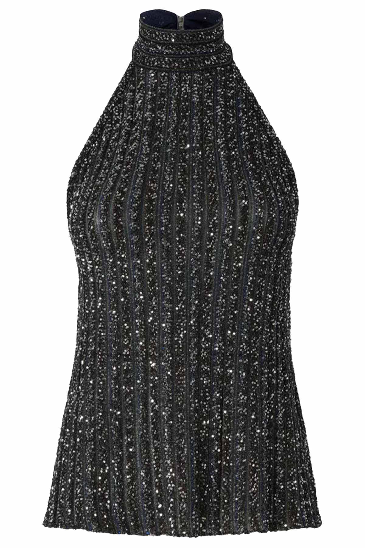 Missoni Damen Top mit Paillettenapplikationen Mehrfarbig SMSPD Bild 1