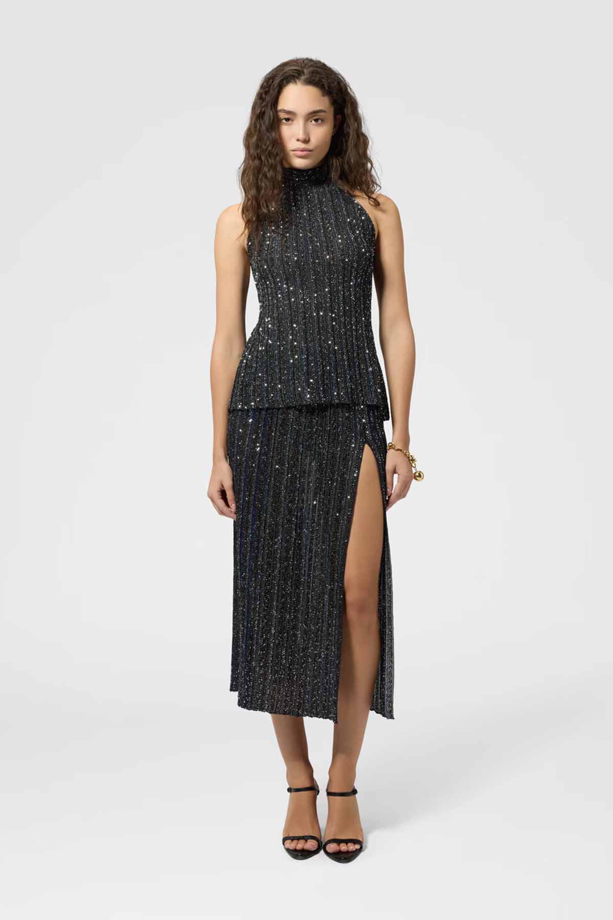 Missoni Damen Top mit Paillettenapplikationen Mehrfarbig SMSPD Bild 2