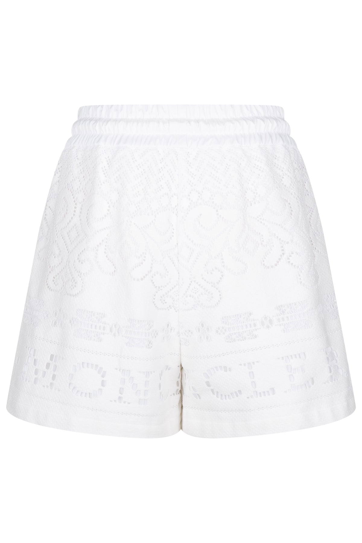 Moncler Damen Cotton Lace Shorts Weiss NATUR-WEISS Bild 2