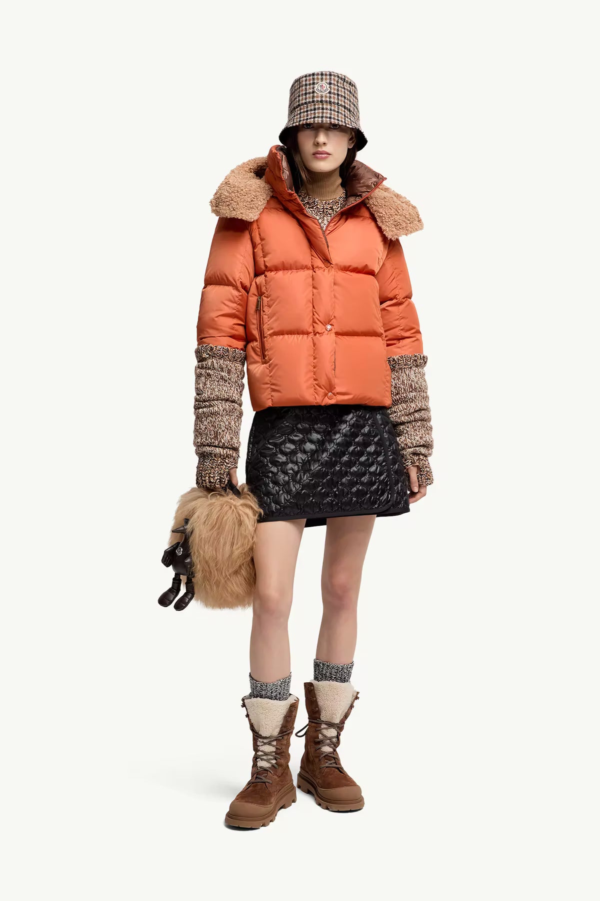 Moncler Damen Daunenjacke Castelnou Orange 34I Bild 2