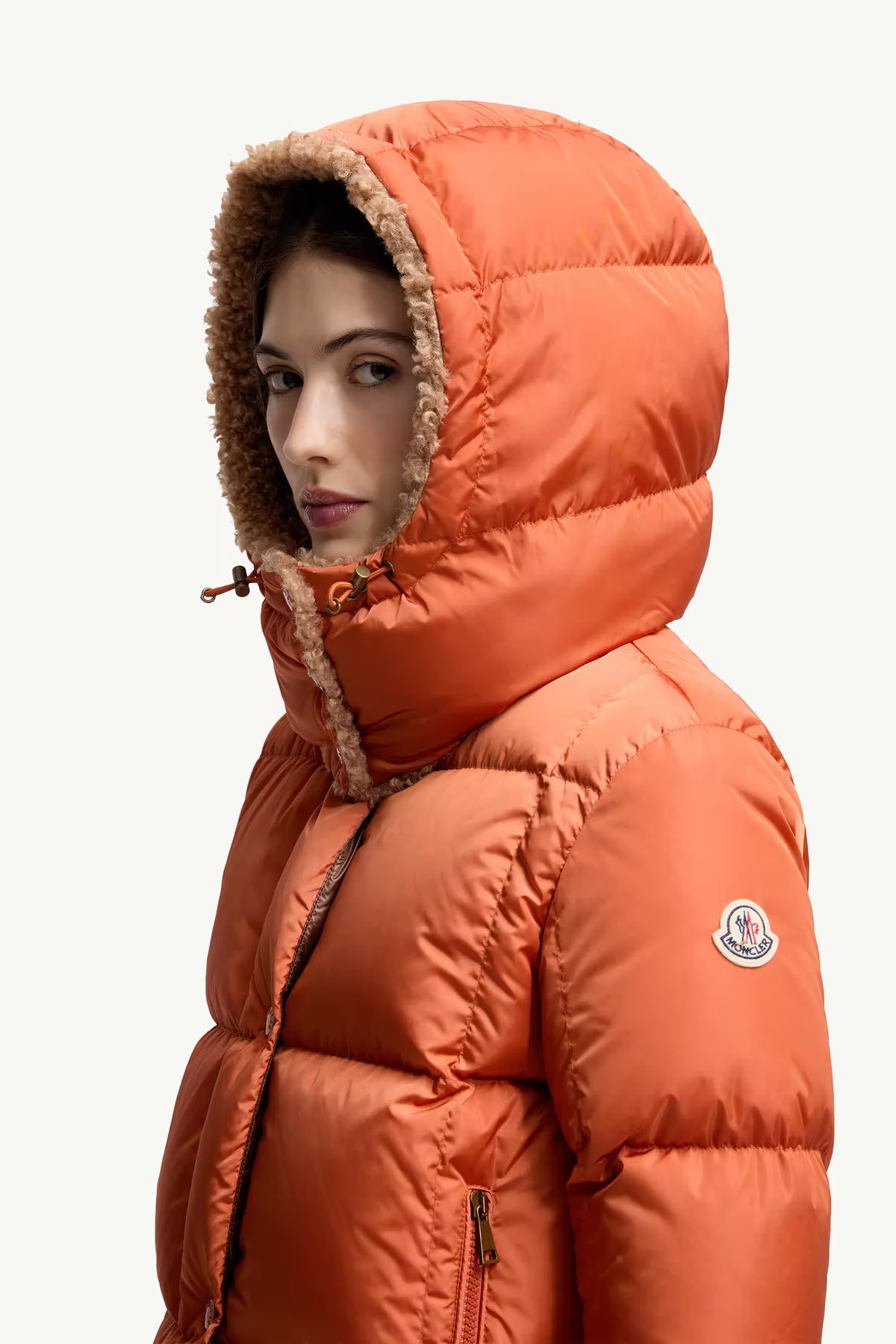 Moncler Damen Daunenjacke Castelnou Orange 34I Bild 5