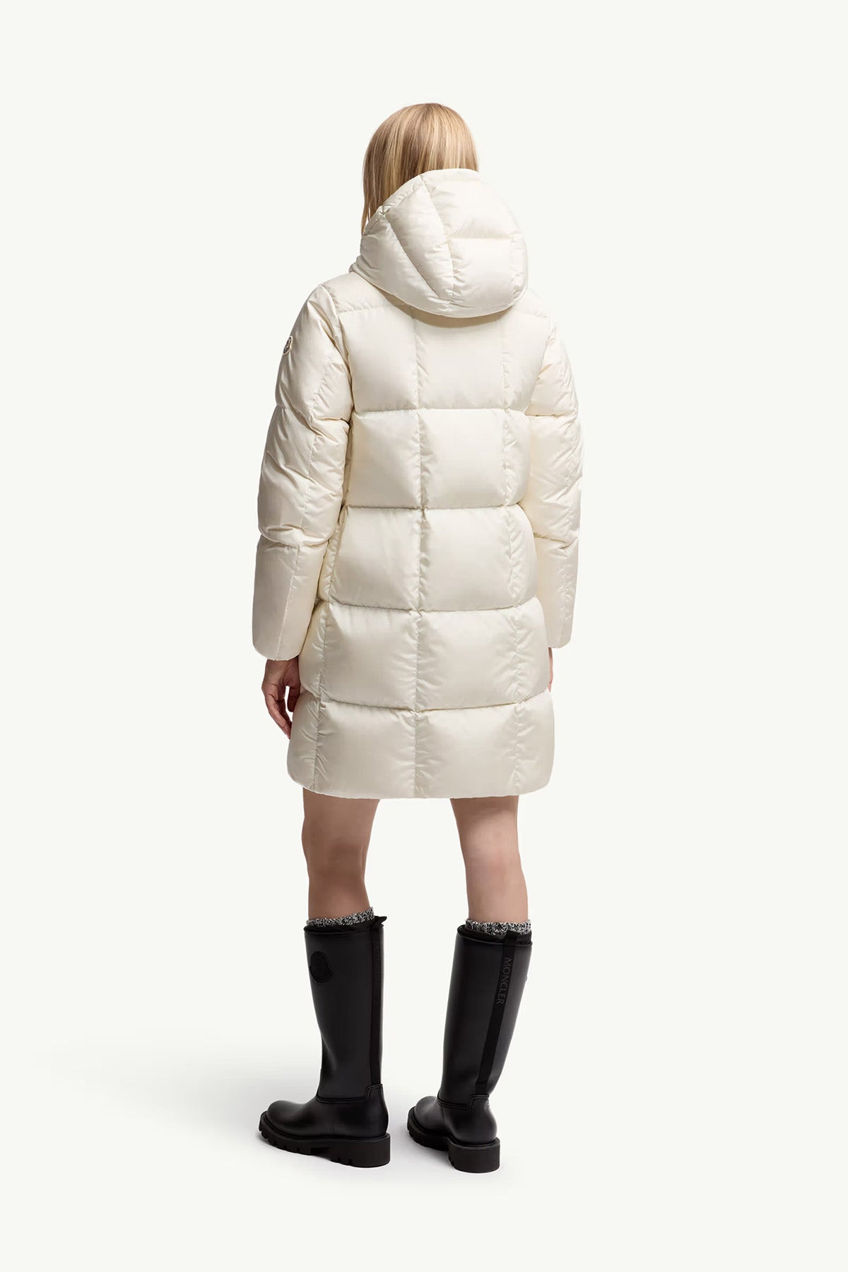 Moncler Damen Daunenmantel Litte Weiss 04A Bild 4