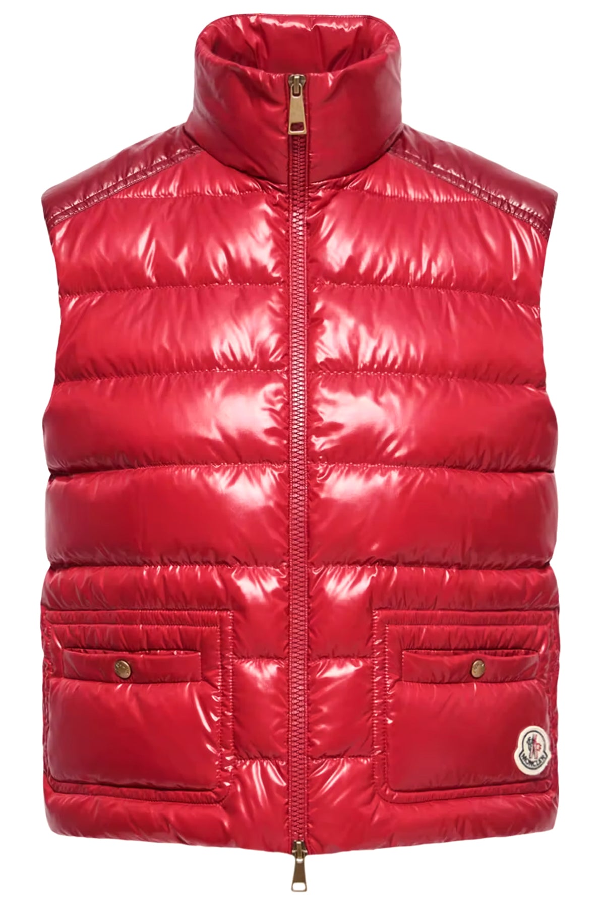 Moncler Damen Daunenweste Frelon Rot PINK Bild 1
