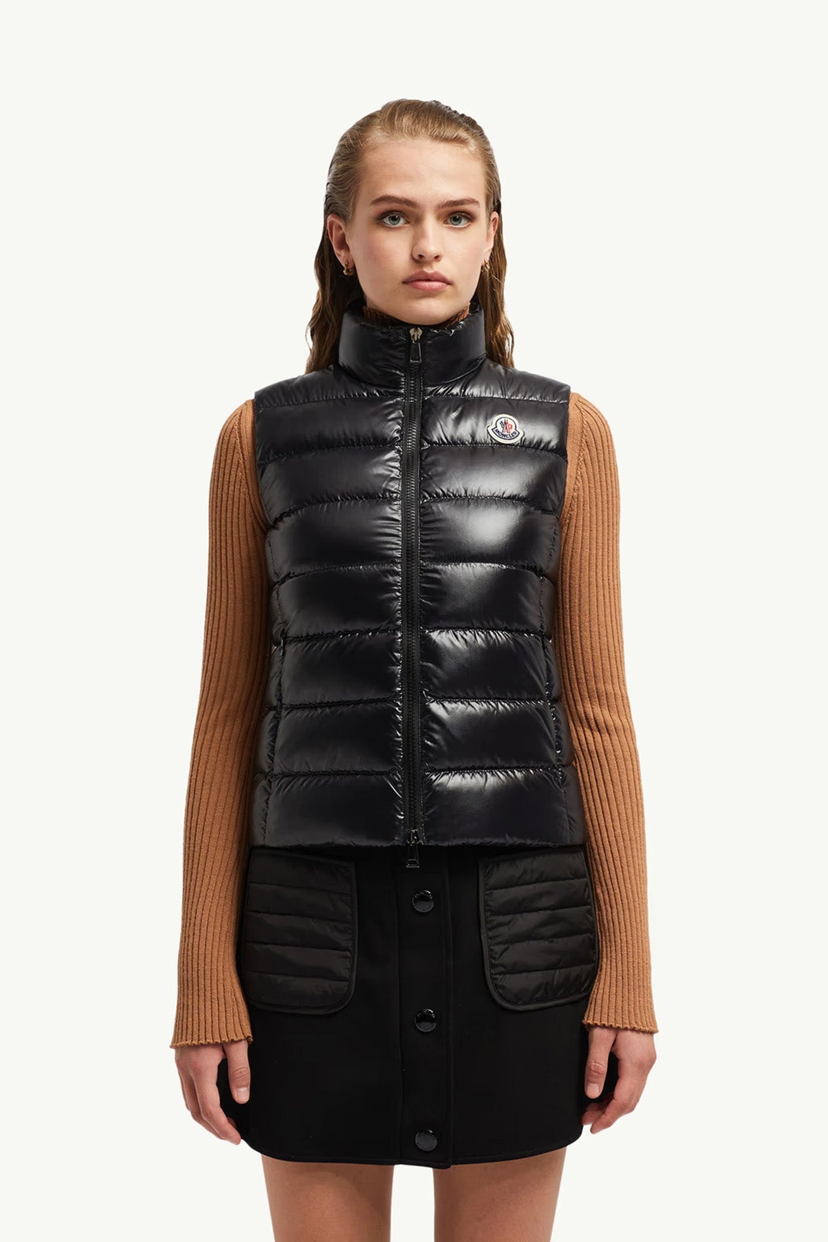 Moncler Damen Daunenweste Ghany Schwarz 999 Bild 3