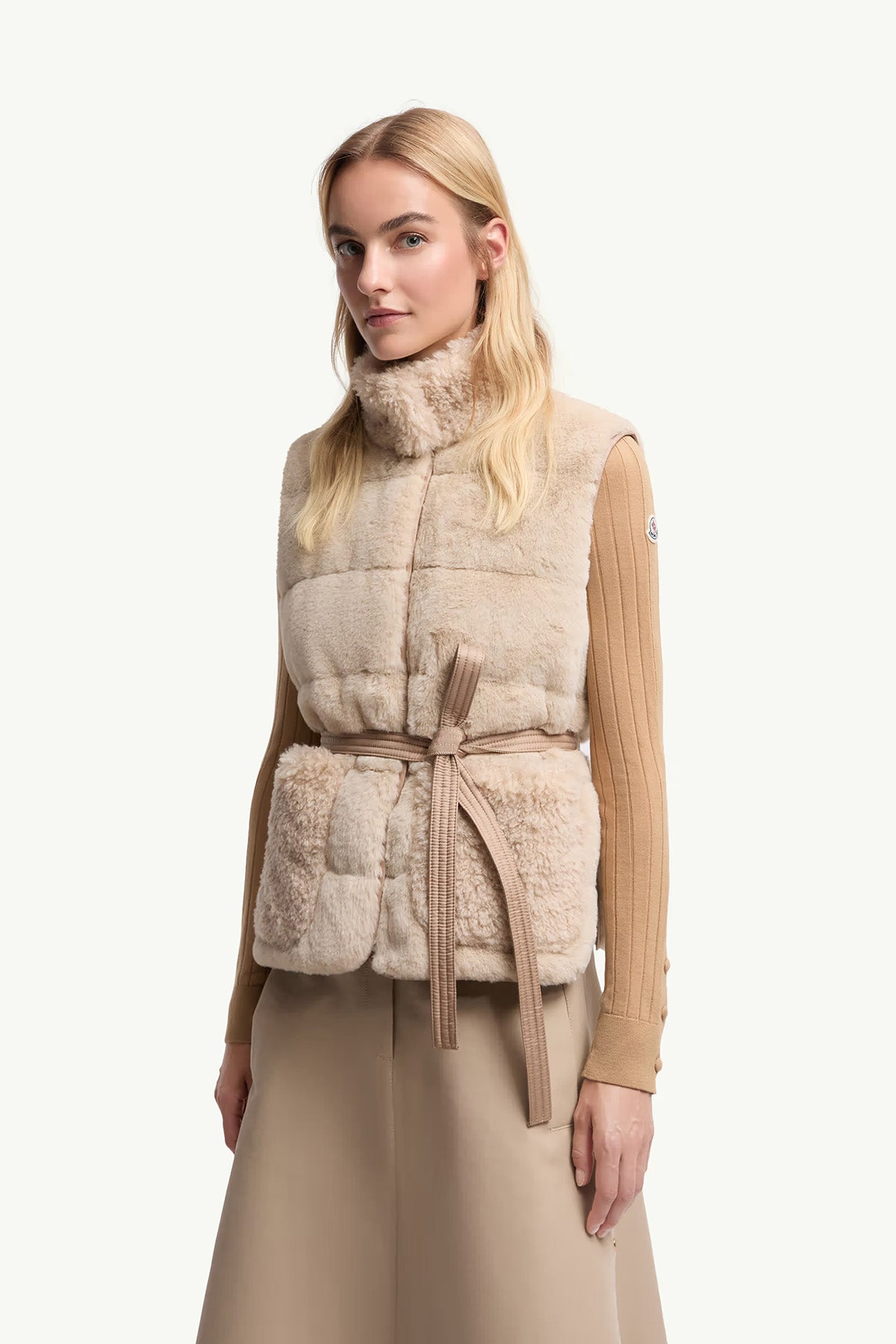 Moncler Damen Daunenweste Joui Beige 081 Bild 3