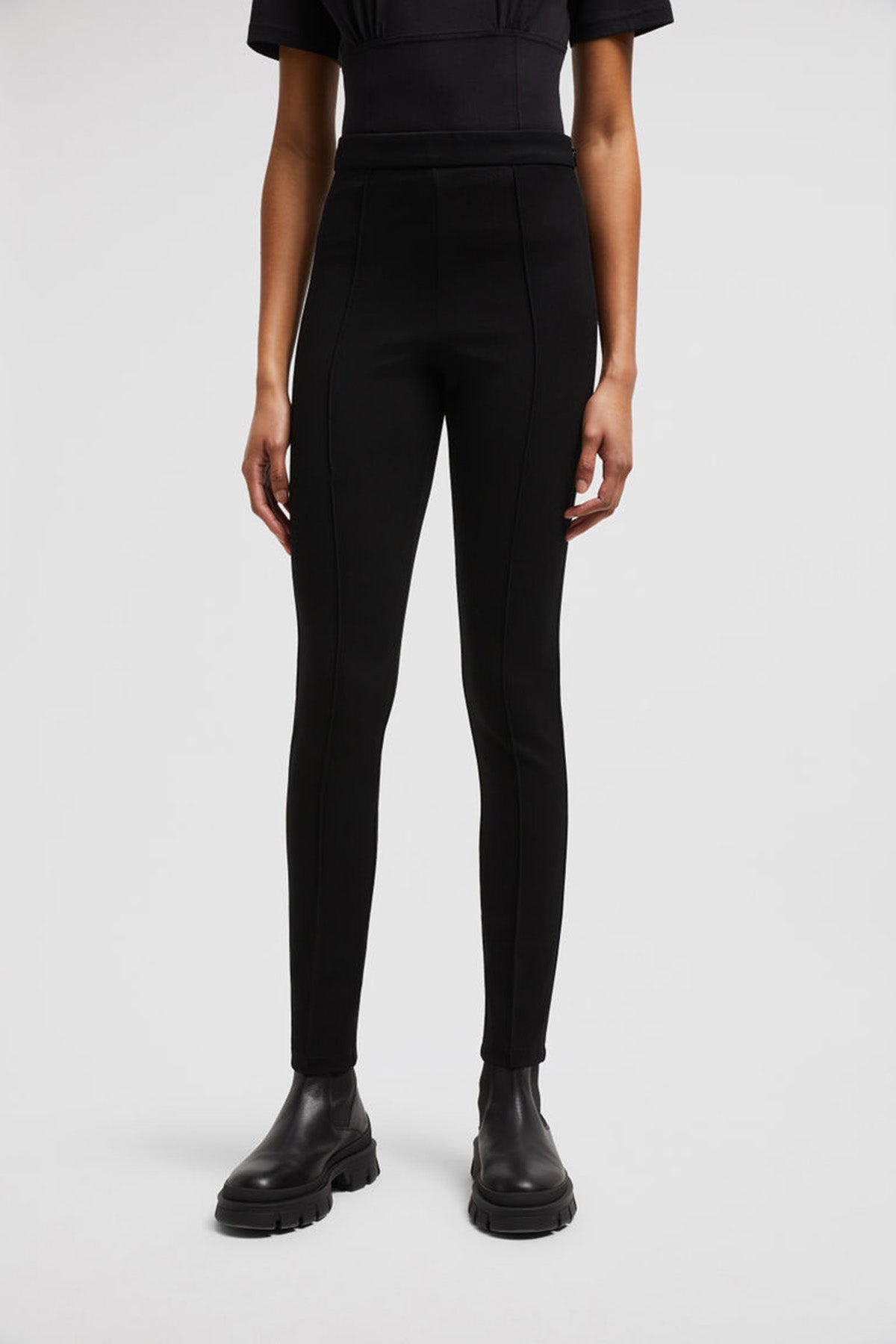 Moncler Damen Garbadine Hose Schwarz SCHWARZ Bild 3