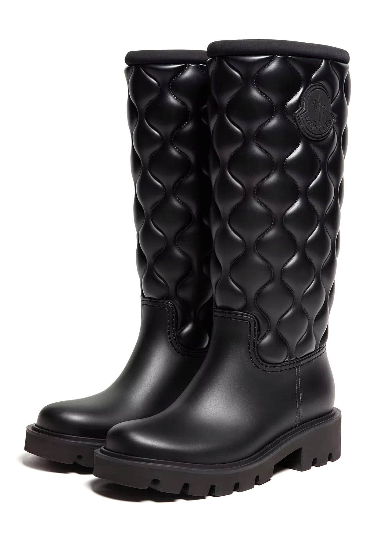 Moncler Damen Regenstiefel Kickstream Quilt Schwarz SCHWARZ Bild 2