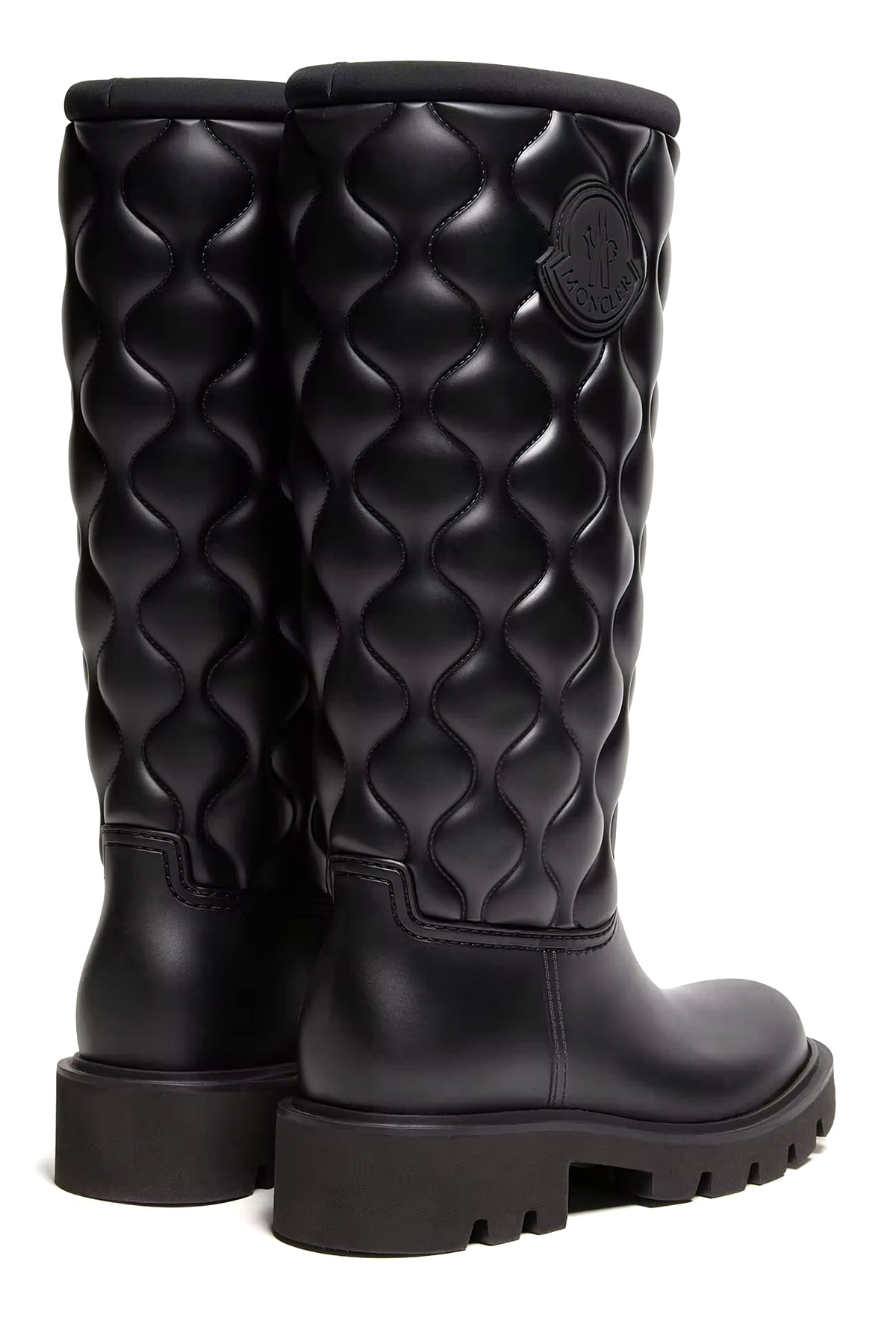 Moncler Damen Regenstiefel Kickstream Quilt Schwarz SCHWARZ Bild 3