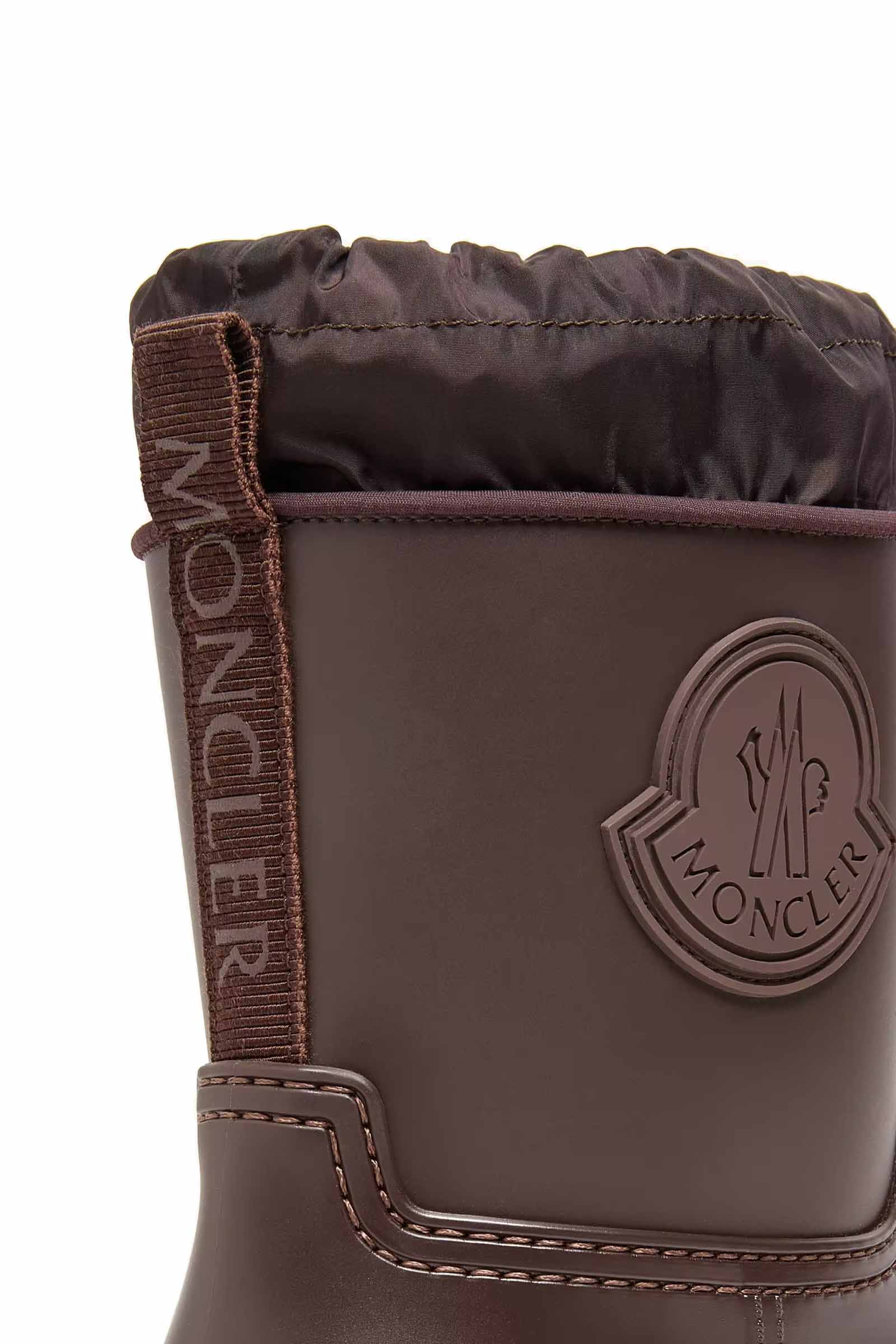 Moncler Damen Regenstiefel Kickstream Braun 243 Bild 4