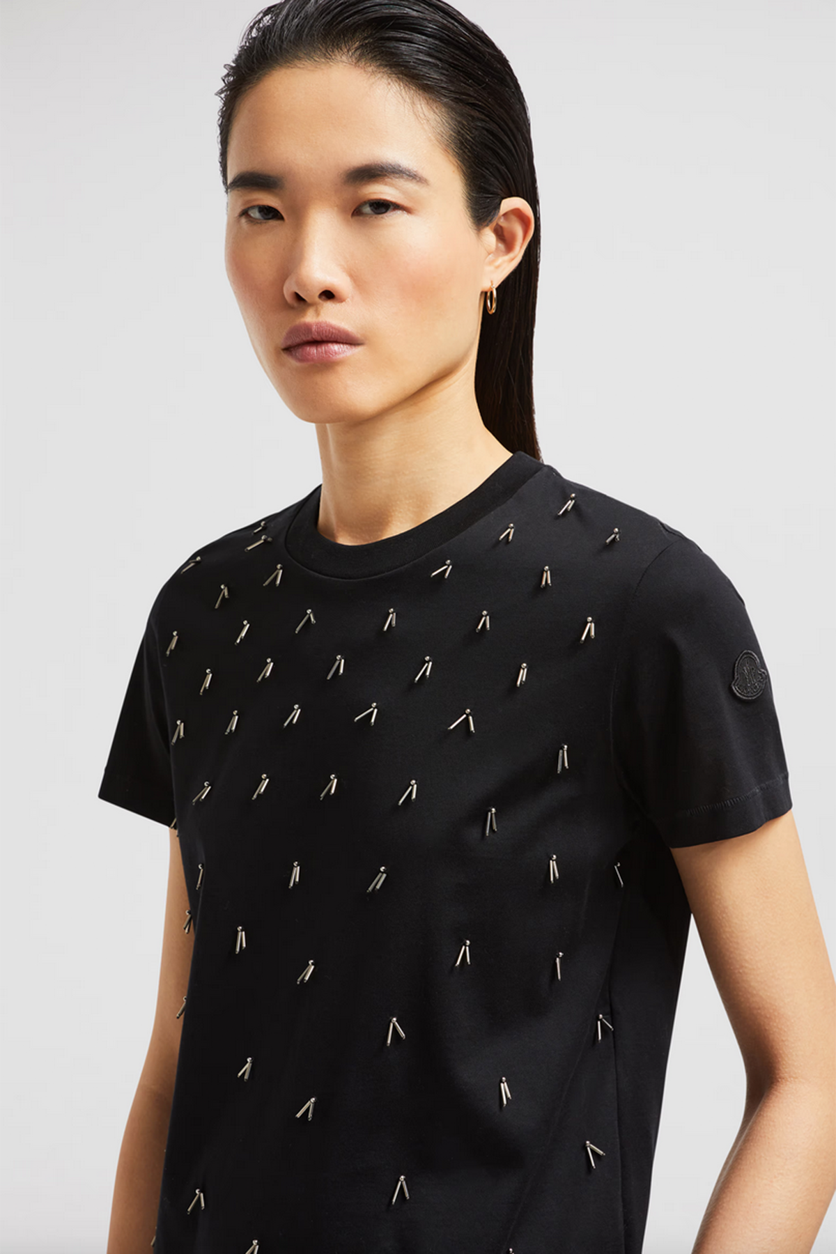Moncler Damen T-Shirt Schwarz SCHWARZ Bild 4