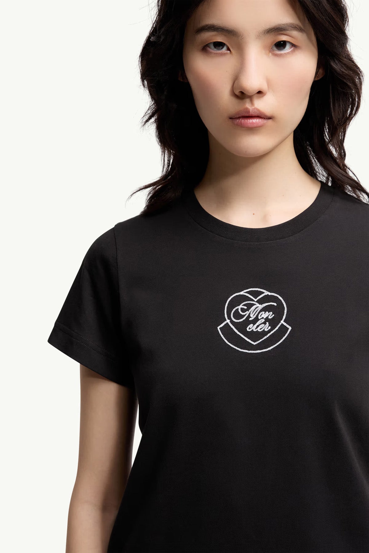Moncler Damen T-Shirt Schwarz 998 Bild 4
