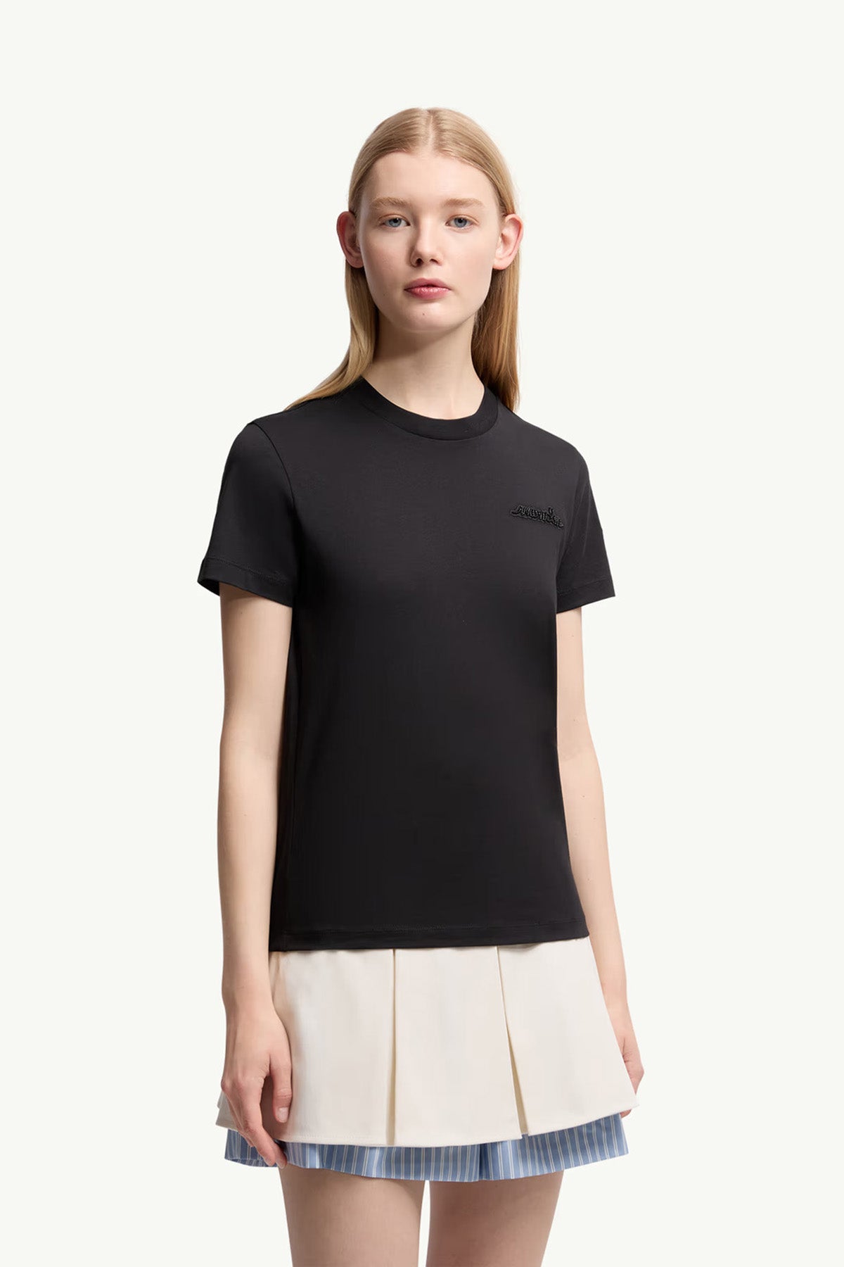 Moncler Damen T-Shirt Schwarz 999 Bild 3