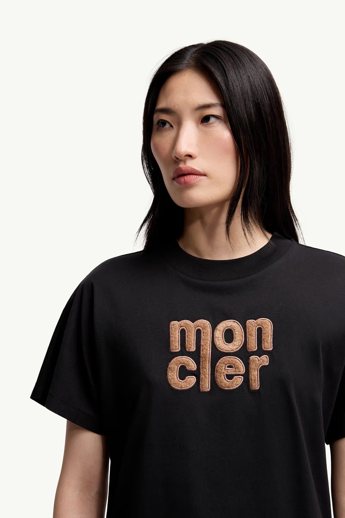 Moncler Damen T-Shirt Schwarz 999 Bild 4