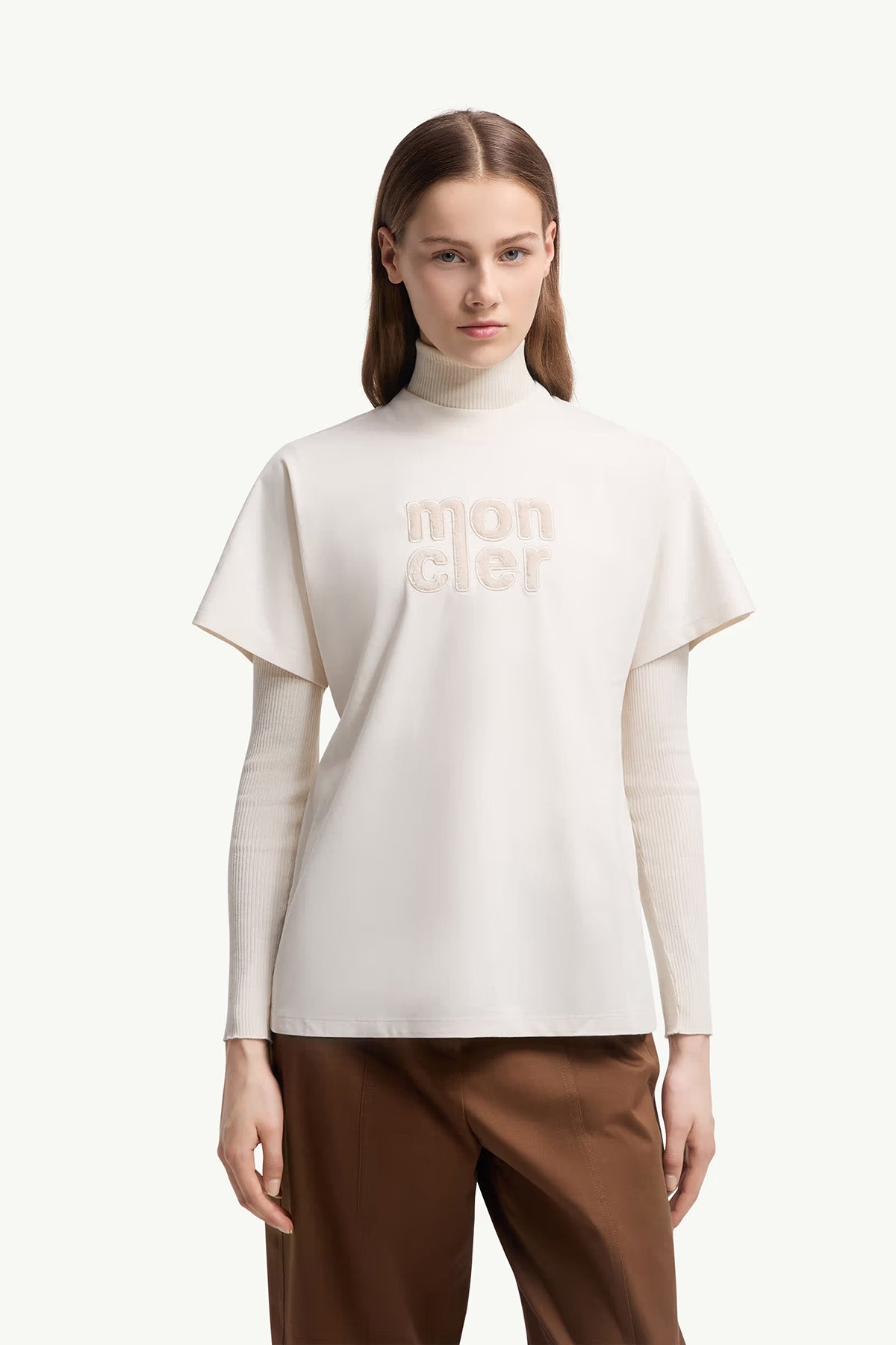 Moncler Damen T-Shirt Weiss 036 Bild 3
