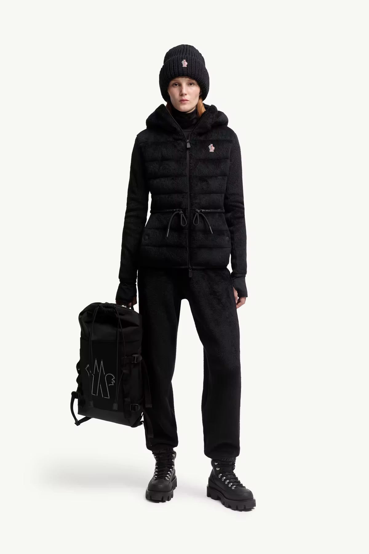 Moncler Grenoble Damen Polartec-Jacke Schwarz 999 Bild 2