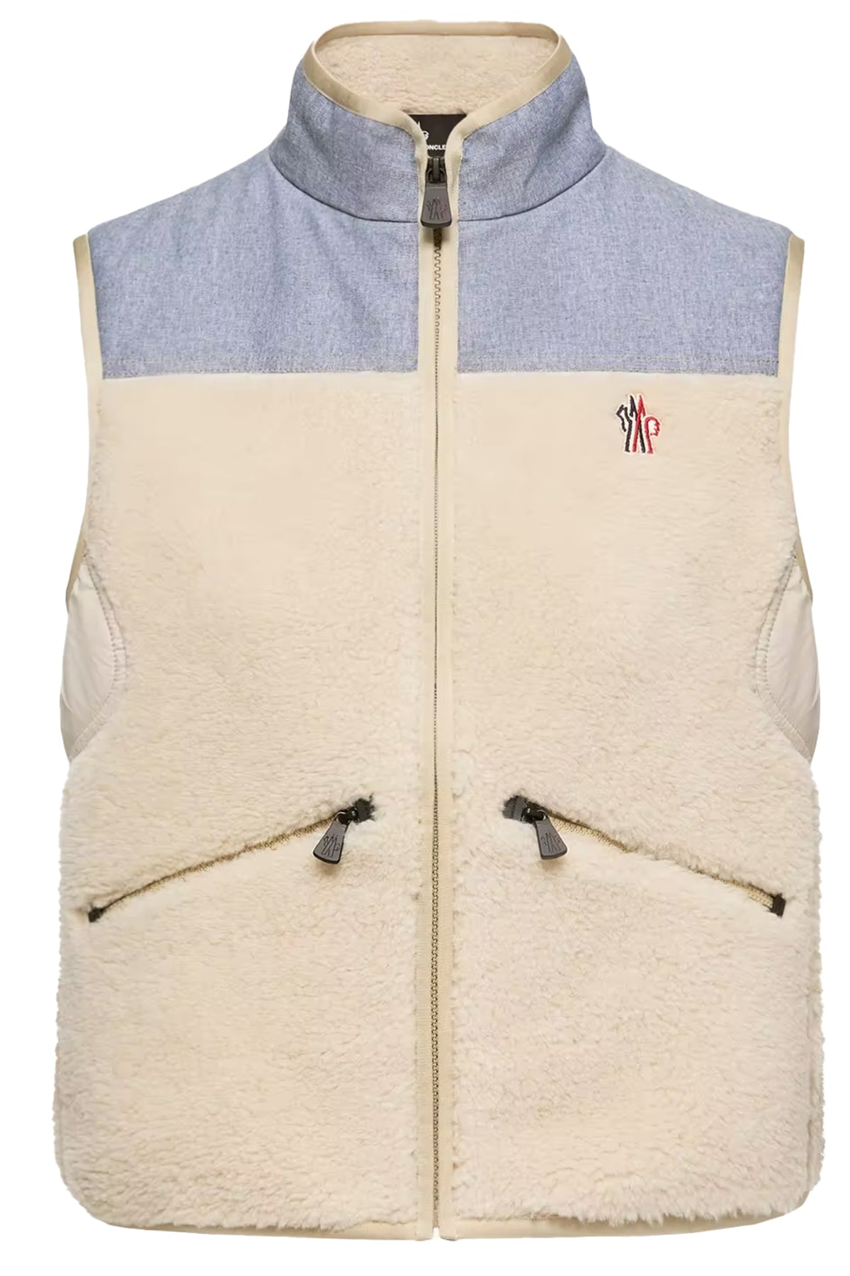 Moncler Grenoble Damen Teddyweste Hellbeige 20N Bild 1