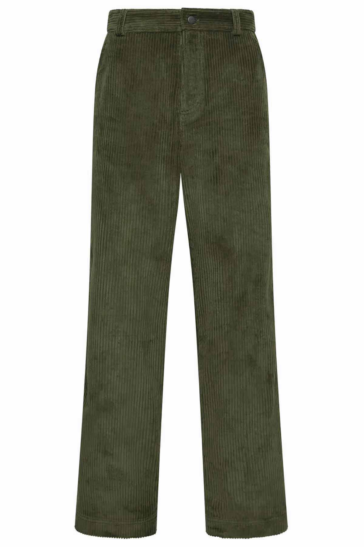 Moncler Grenoble Herren Cordhose Olive 833 Bild 1
