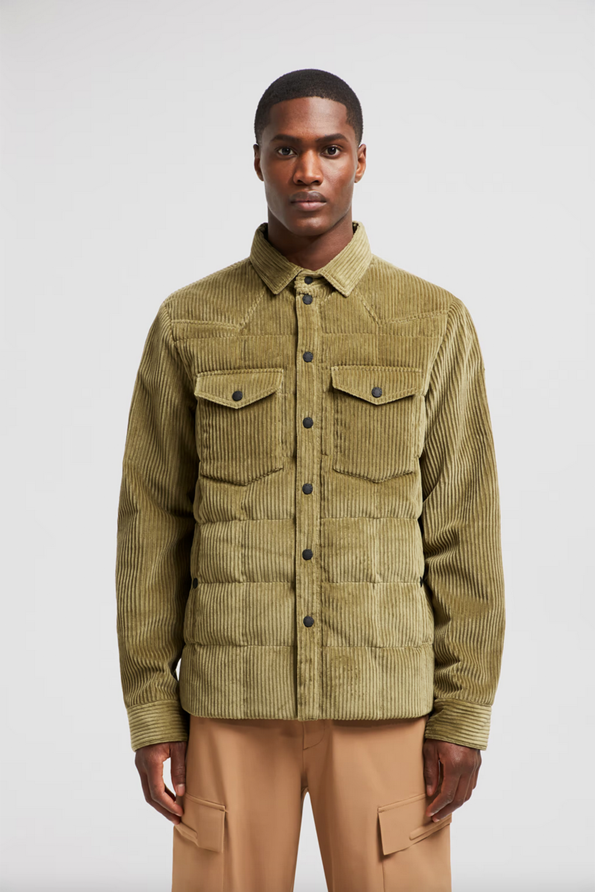 Moncler Grenoble Herren Daunen-Hemdjacke Gelt Beige OLIVE Bild 3