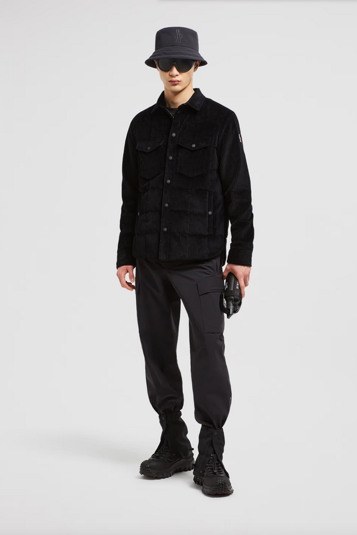 Moncler Grenoble Herren Daunen-Hemdjacke Gelt Schwarz SCHWARZ Bild 2