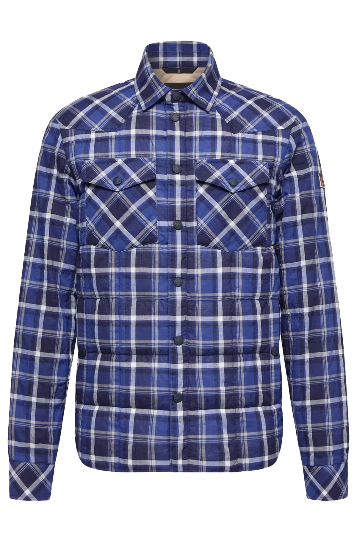 Moncler Grenoble Herren Daunen-Hemdjacke Gelt Schwarz/Blau BLAU Bild 1