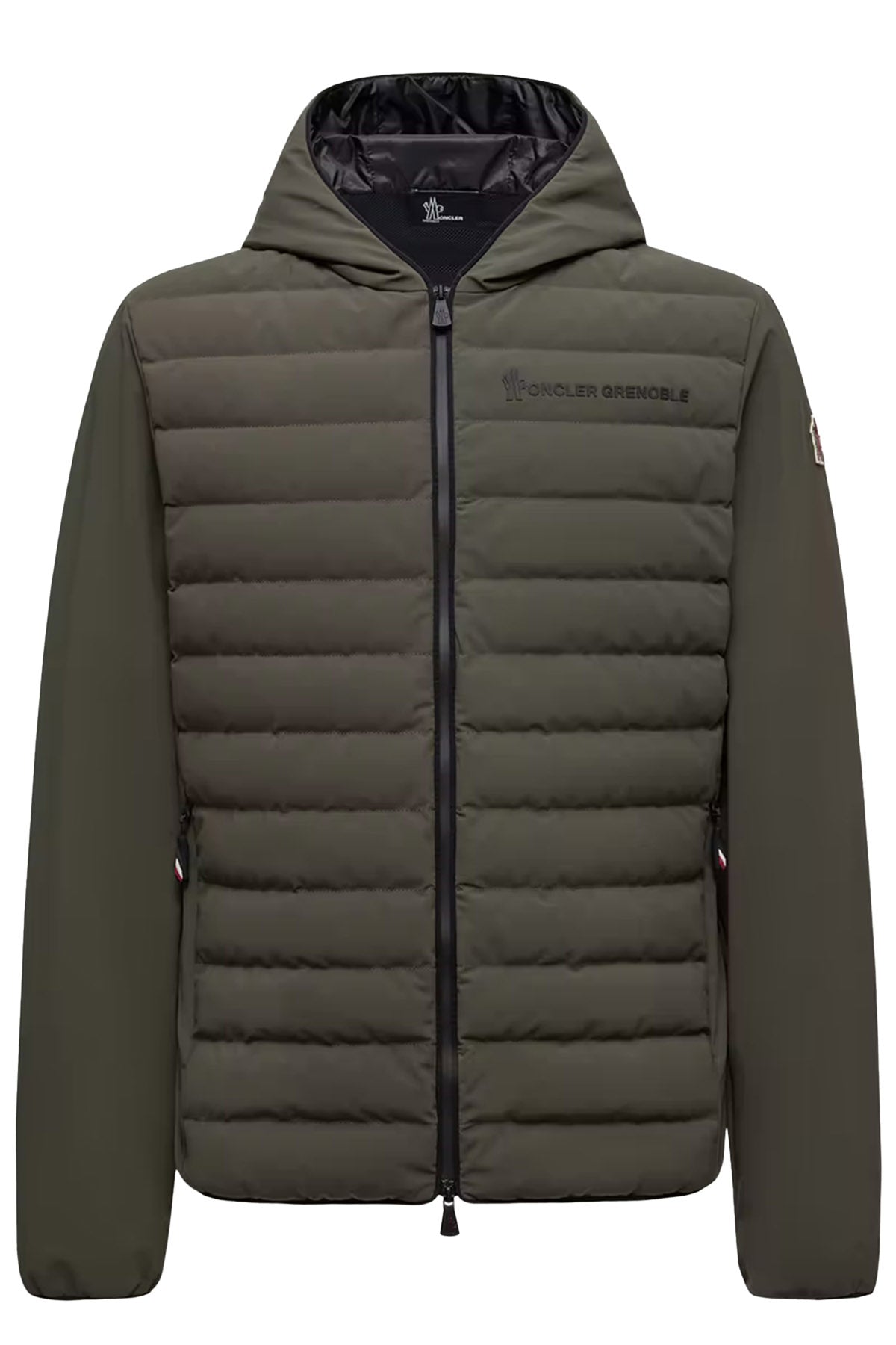 Moncler Grenoble Herren Sweatjacke mit Daunenfront Olive 82h Bild 1