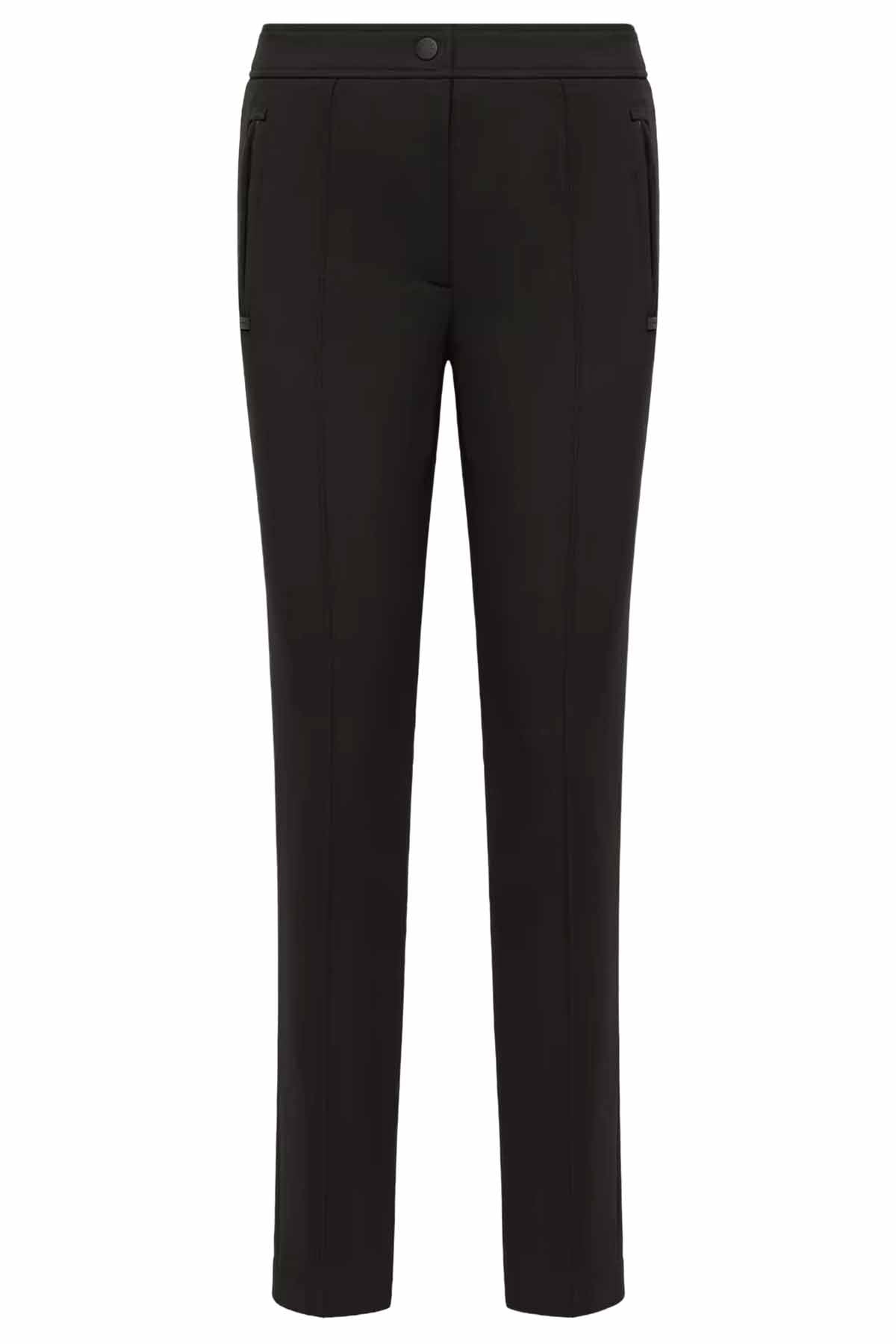Moncler Grenoble technische Damen Twill-Hose Schwarz SCHWARZ Bild 1