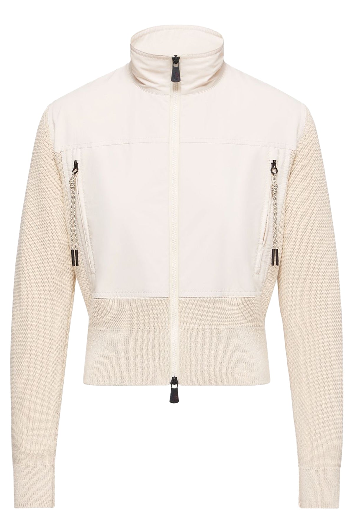 Moncler Grenoble wattierte Damen Strickjacke Natur-Weiss NATUR-WEISS Bild 1