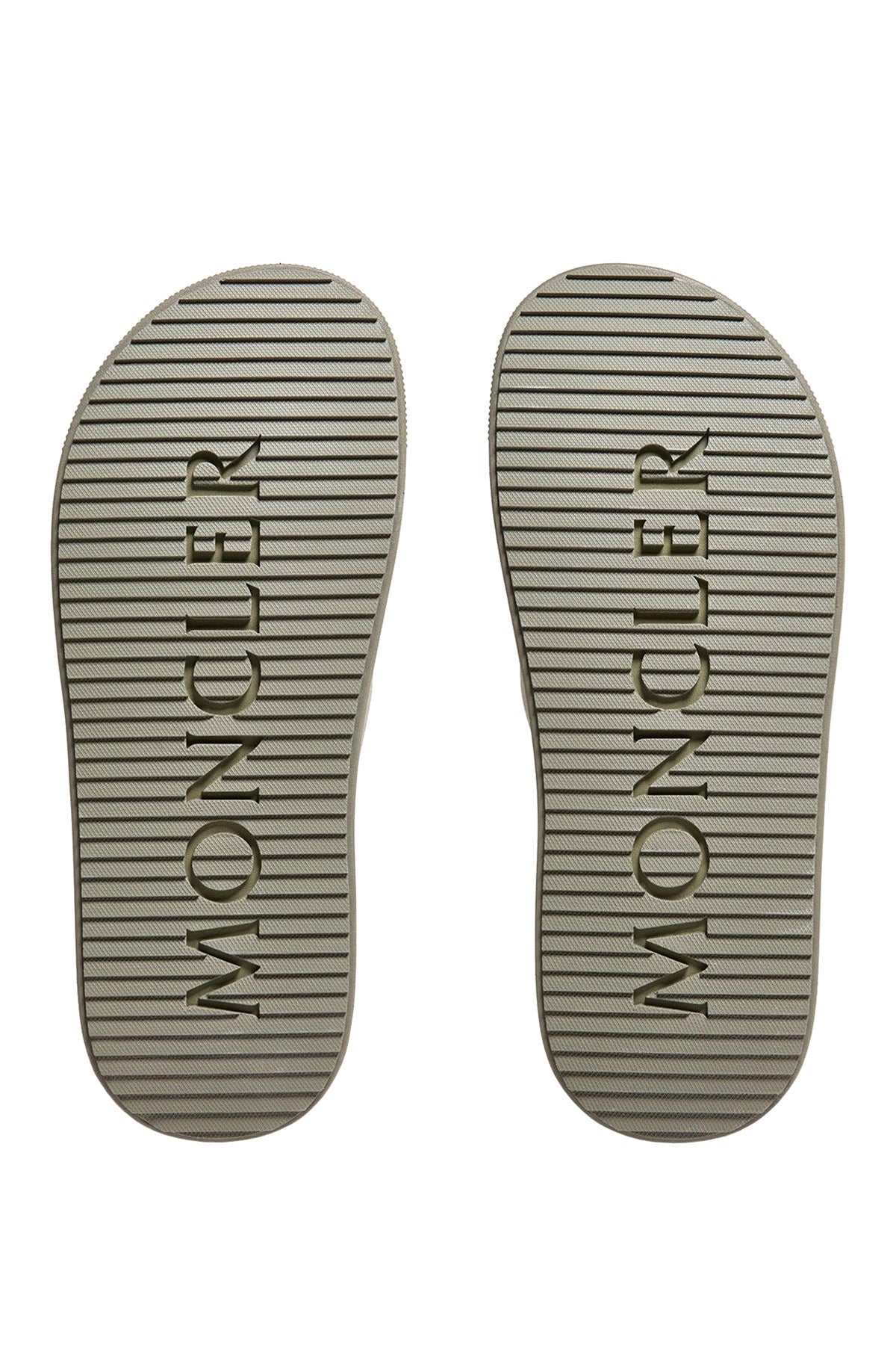 Moncler Herren Pantoletten Altive Slides Sage Green NATUR-WEISS Bild 4