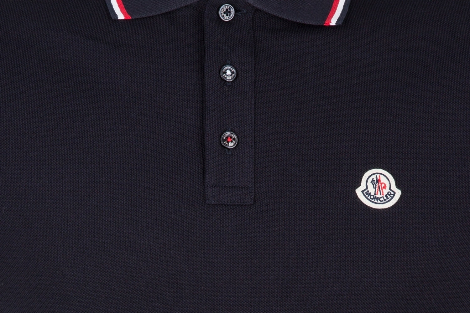 Moncler Herren Piqué Poloshirt Navy marineblau Bild 3
