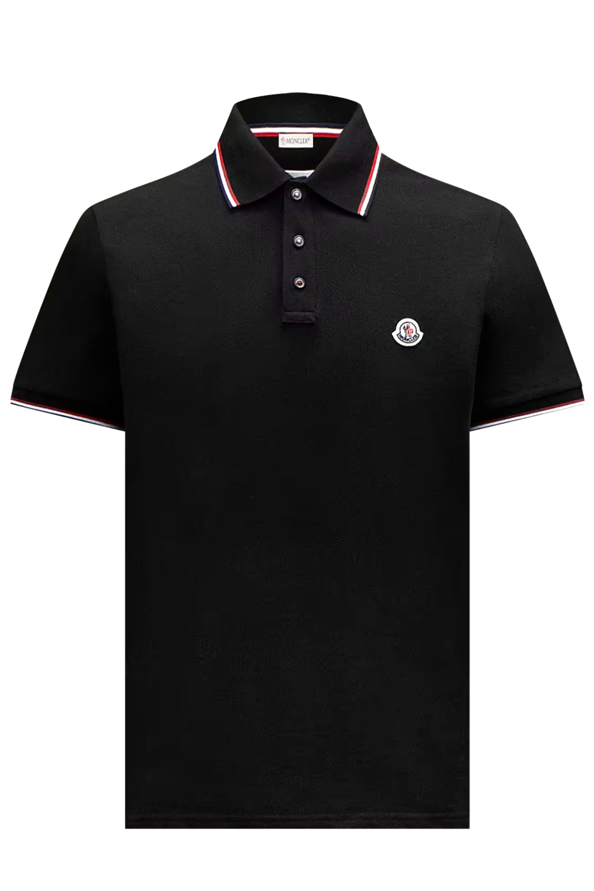 Moncler Herren Poloshirt Schwarz SCHWARZ Bild 1