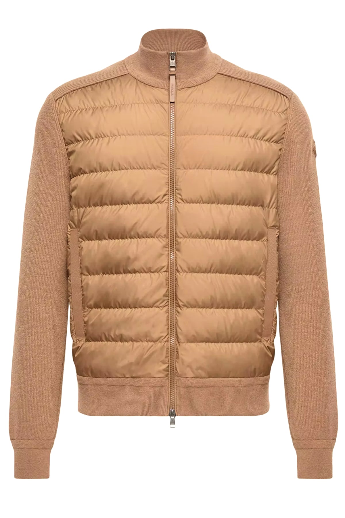 Moncler Herren Strickjacke mit Daunenfront Braun BEIGE Bild 1