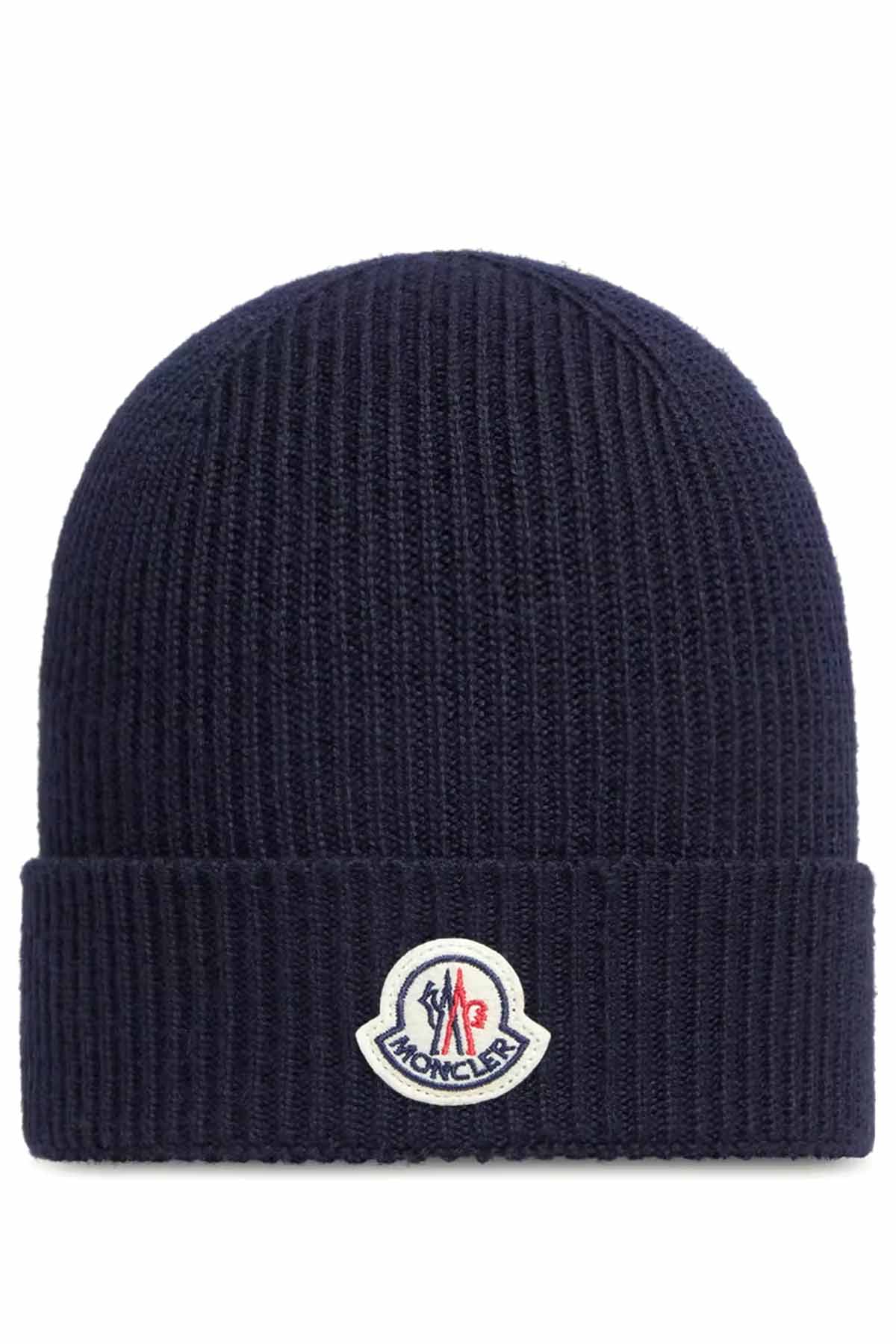 Moncler Herren Strickmütze Navy MARINE-BLAU Bild 1