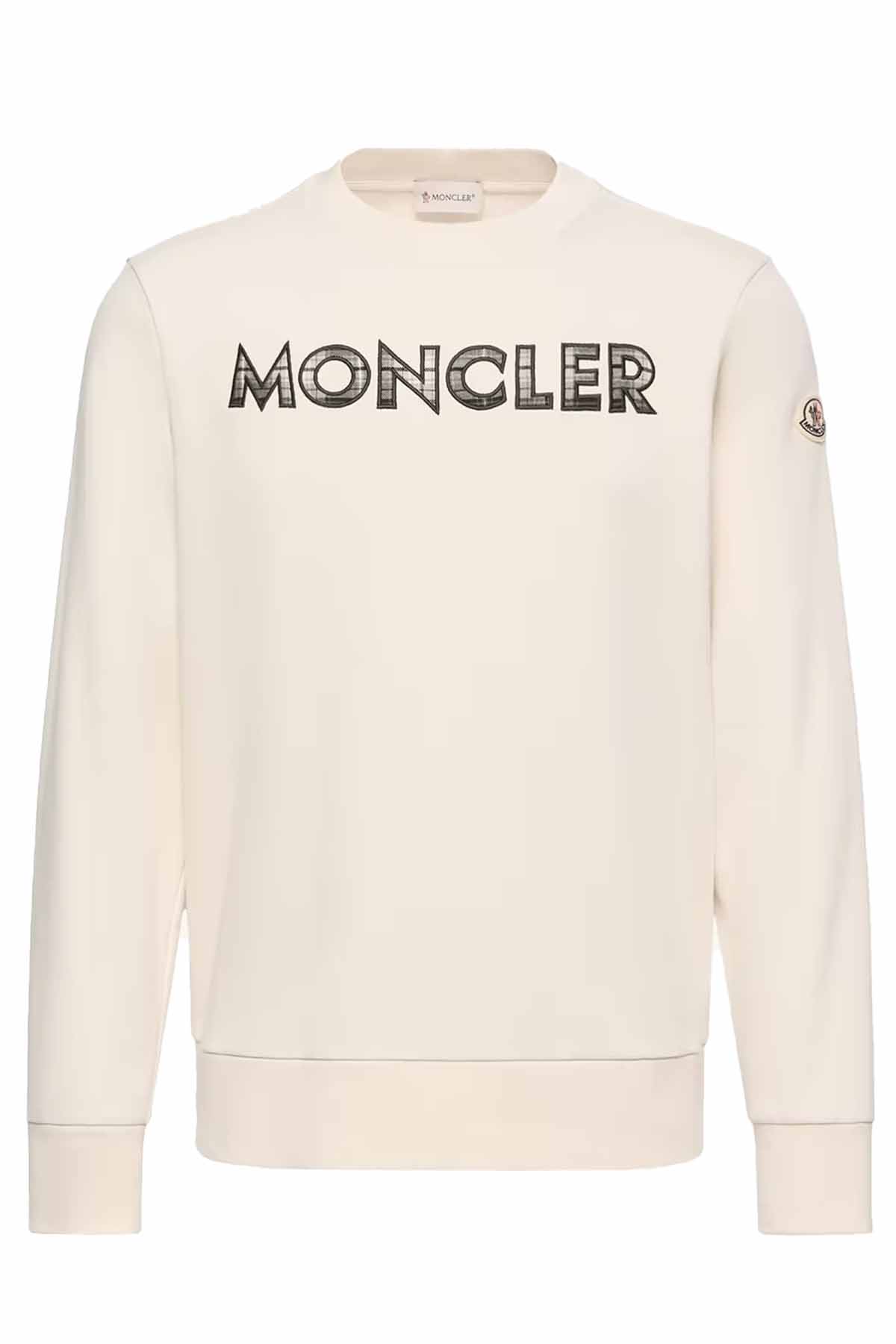 Moncler Herren Sweatshirt Natur-Weiss NATUR-WEISS Bild 1