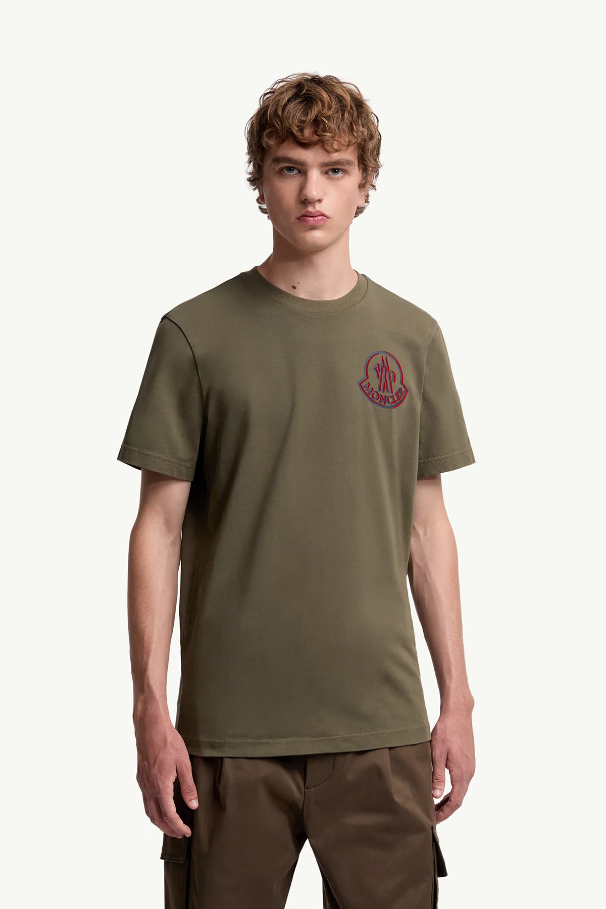 Moncler Herren T-Shirt Olive 889 Bild 3
