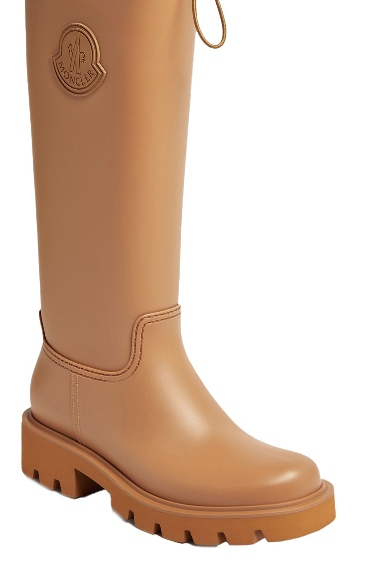 Moncler hohe Damen Regenstiefel Kickstream Braun GRAU Bild 2