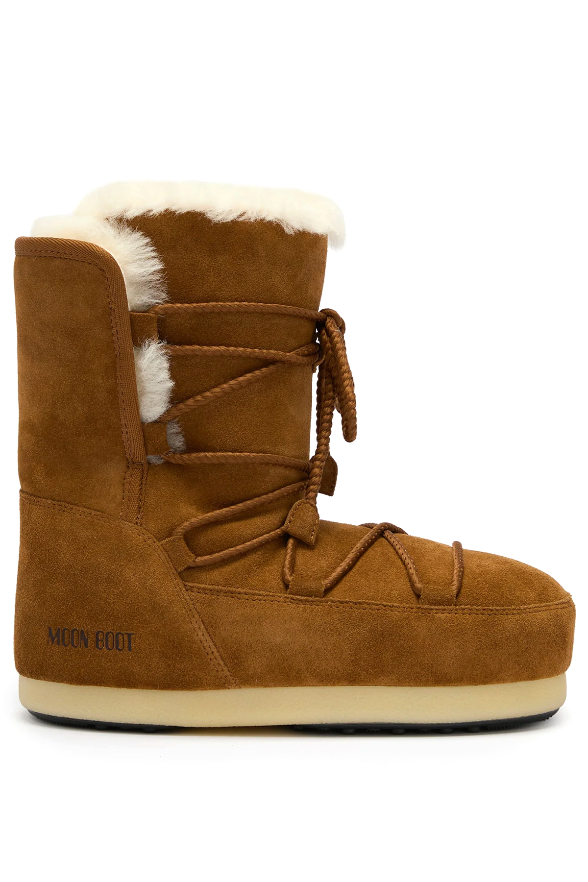 Moon Boot Damen Stiefel EVX aus Veloursleder und Shearling Cognac M008 COGNAC Bild 1