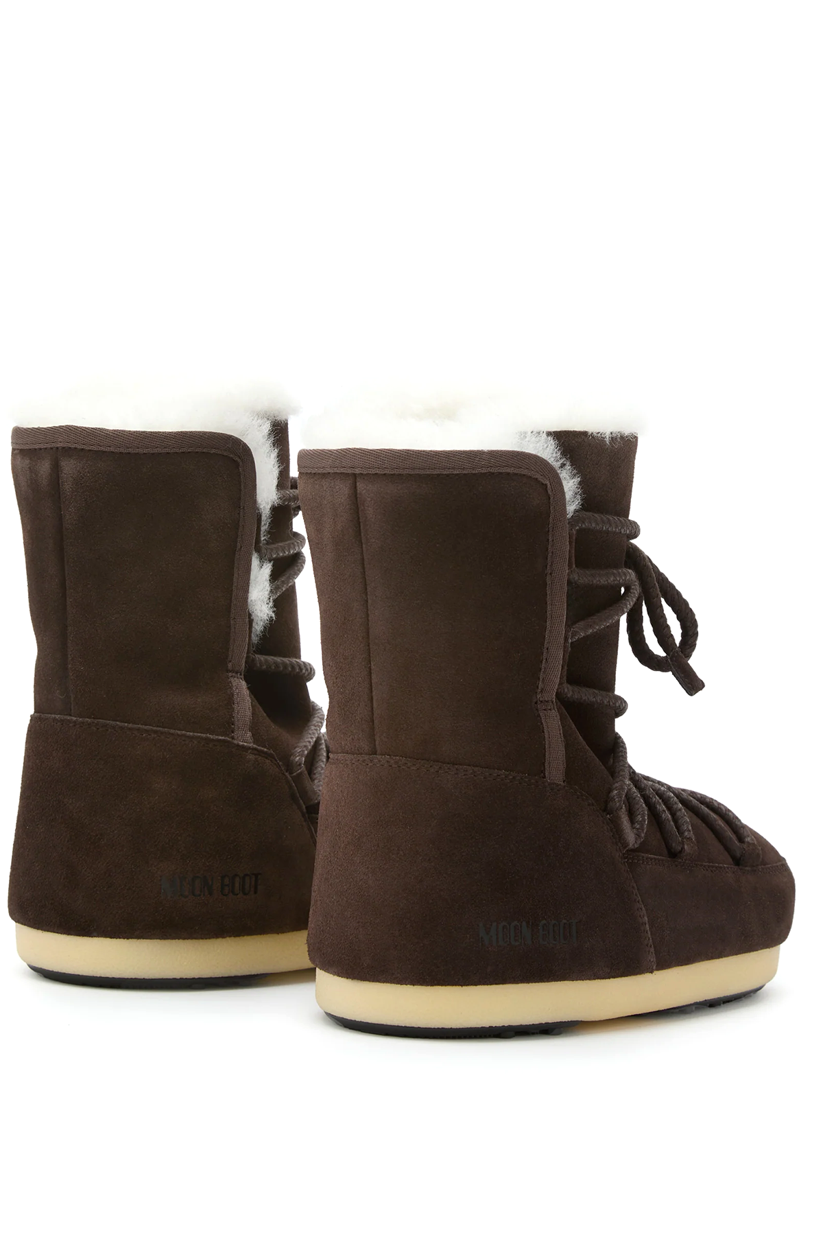 Moon Boot Damen Stiefel EVX aus Veloursleder und Shearling Dark Brown M010 DARK BROWN Bild 2