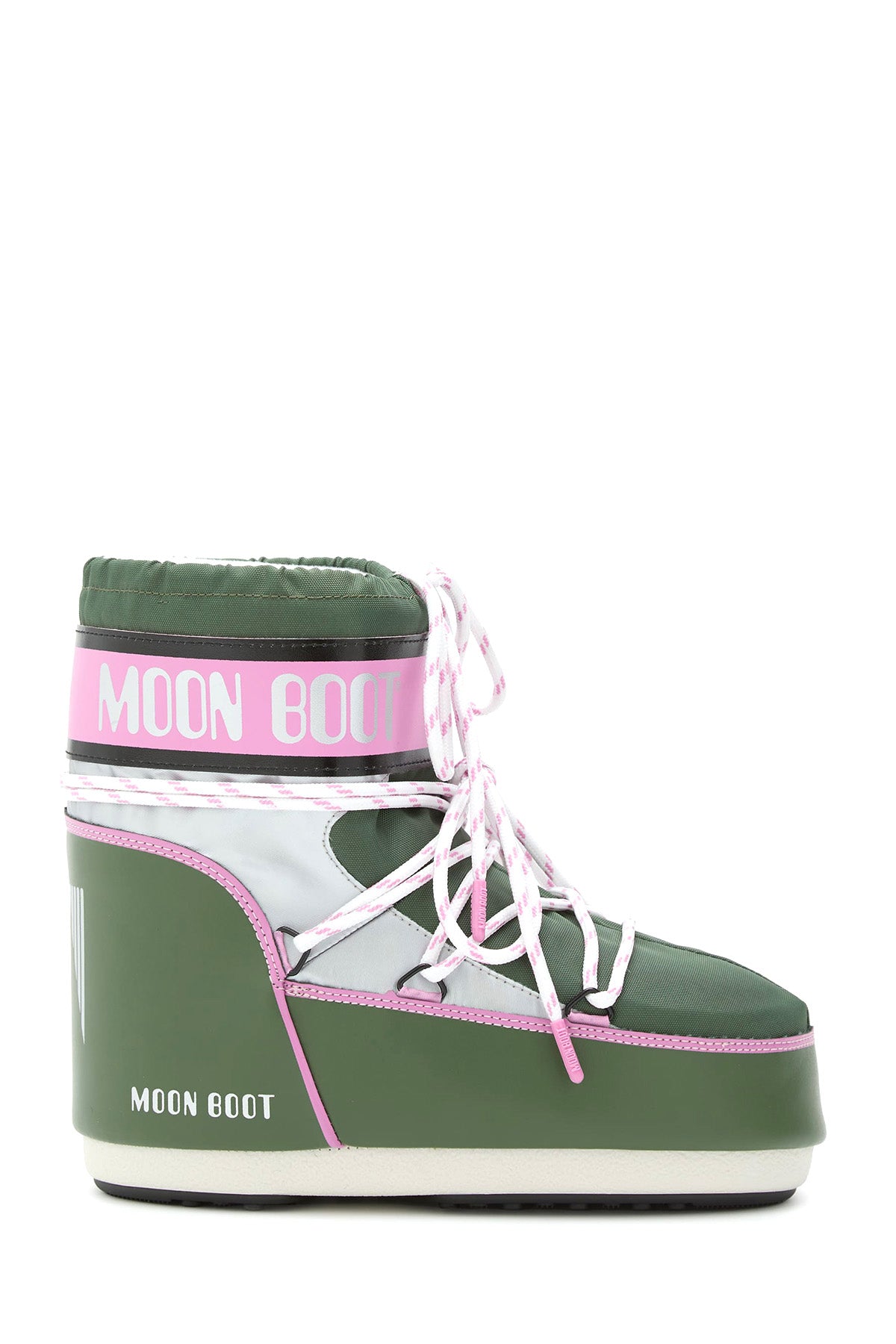 Moon Boot Damen Stiefel Icon Low Space Racing Grün GH01 FOREST GREEN/SILVER/PINK Bild 1