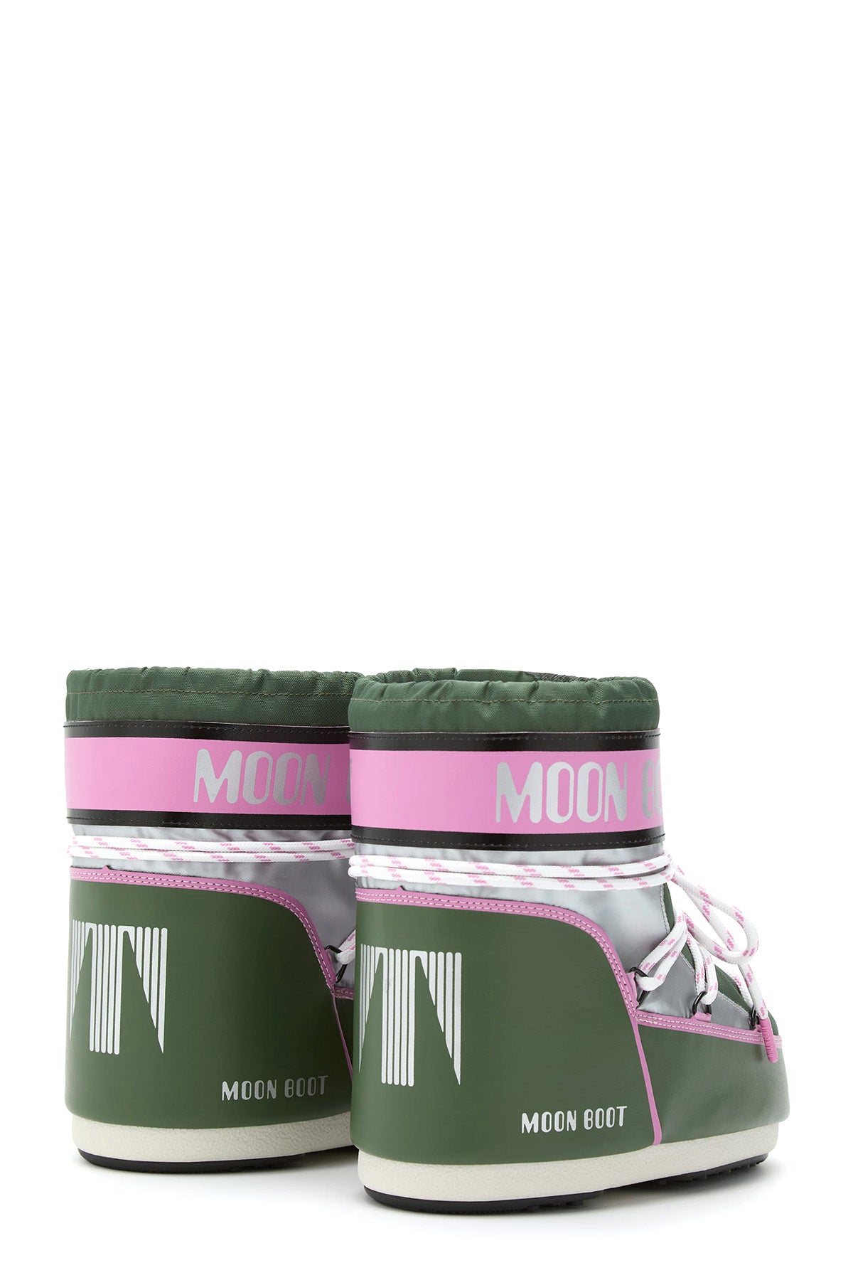 Moon Boot Damen Stiefel Icon Low Space Racing Grün GH01 FOREST GREEN/SILVER/PINK Bild 2
