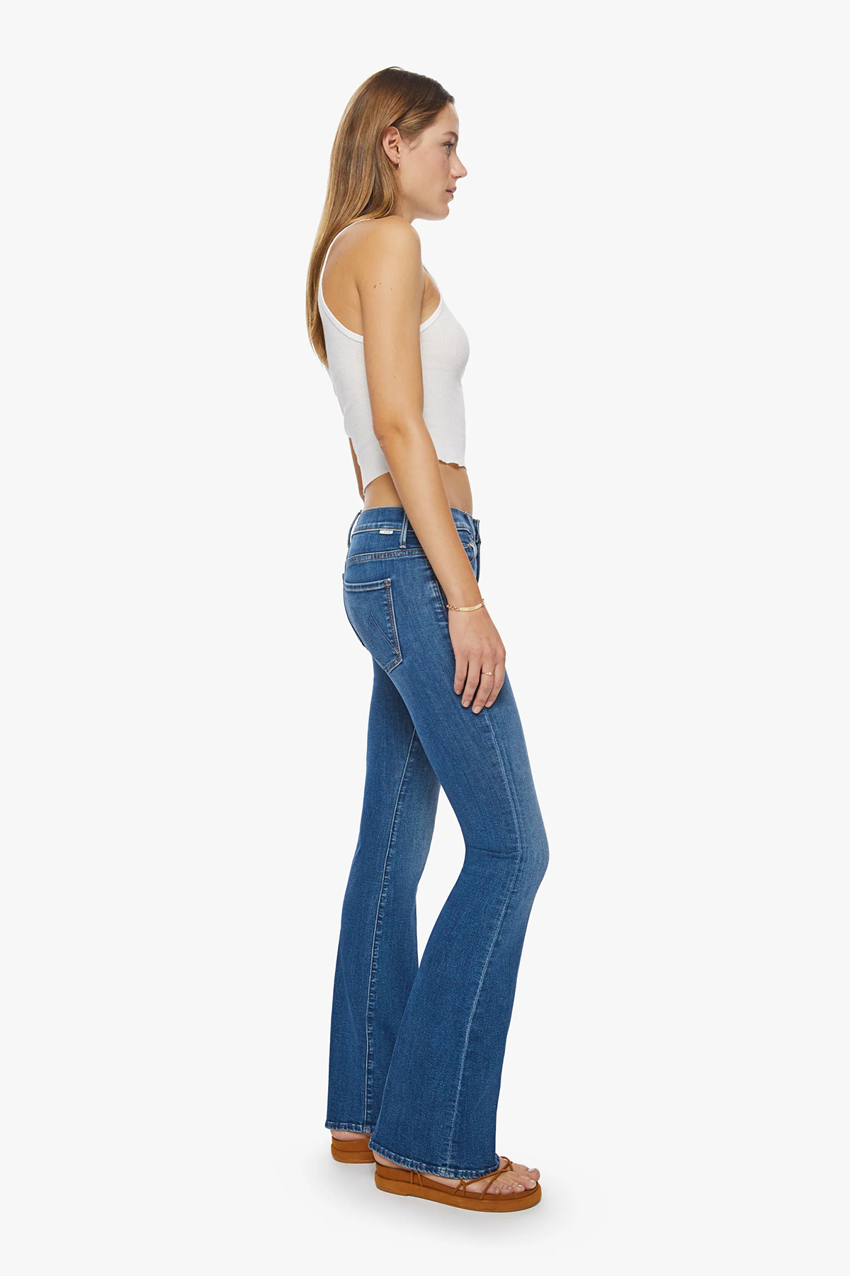 MOTHER Damen Jeans The Down Low Weekender Heel Blau BLAU Bild 4
