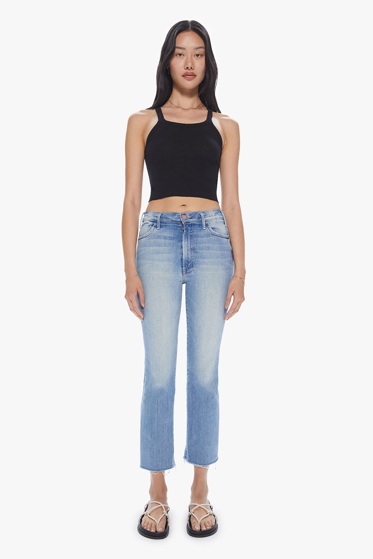 MOTHER Damen Jeans the Hustler Ankle Fray Hellblau HELLBLAU Bild 2