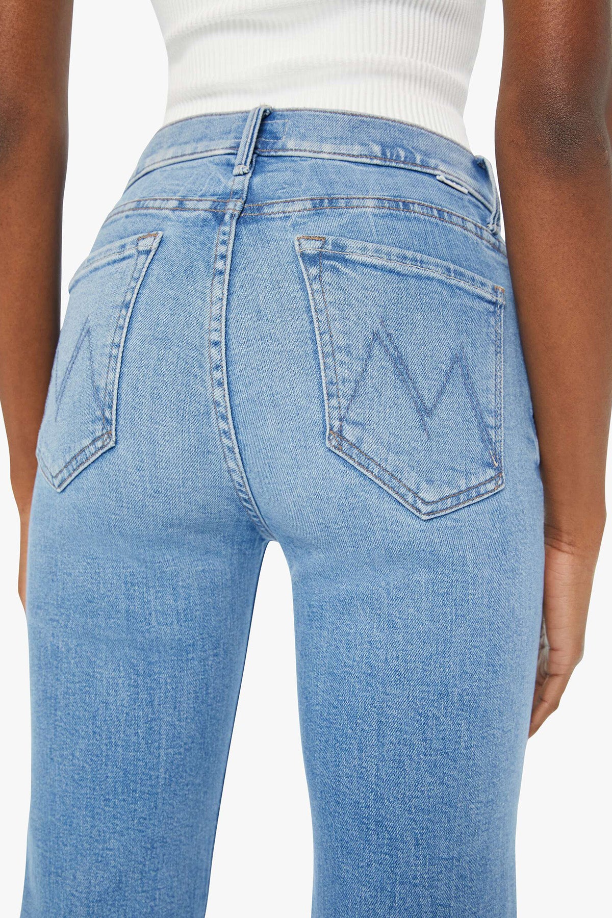MOTHER Damen Jeans The Kick It Blau HELLBLAU Bild 5