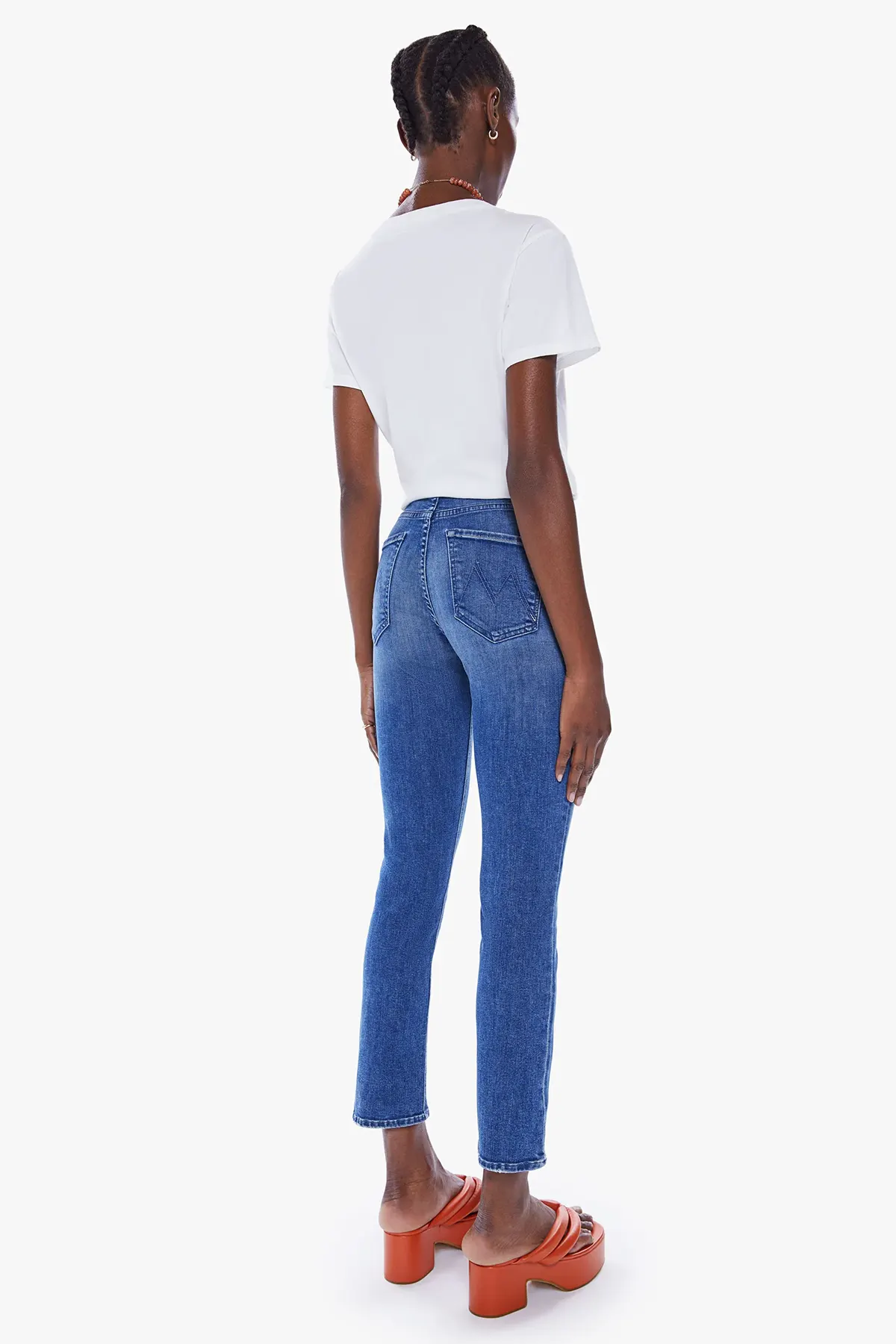 MOTHER Damen Jeans The Mid Rise Dazzler Ankle Wish on a Star BLAU Bild 4