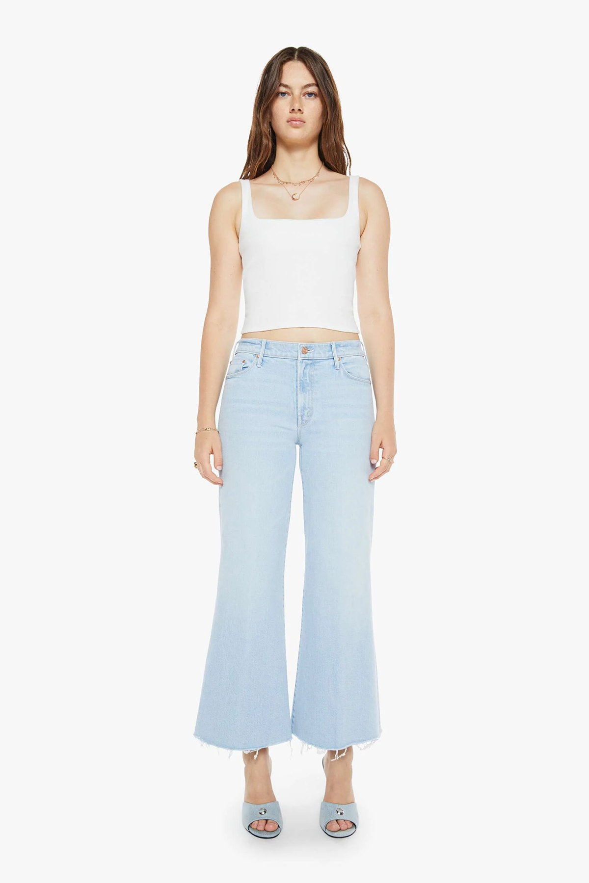 MOTHER Damen Jeans The Twist Ankle Fray Hellblau BLAU Bild 1