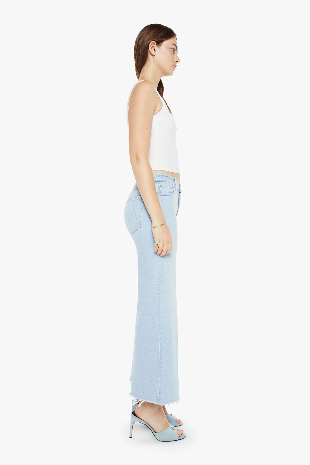 MOTHER Damen Jeans The Twist Ankle Fray Hellblau BLAU Bild 3