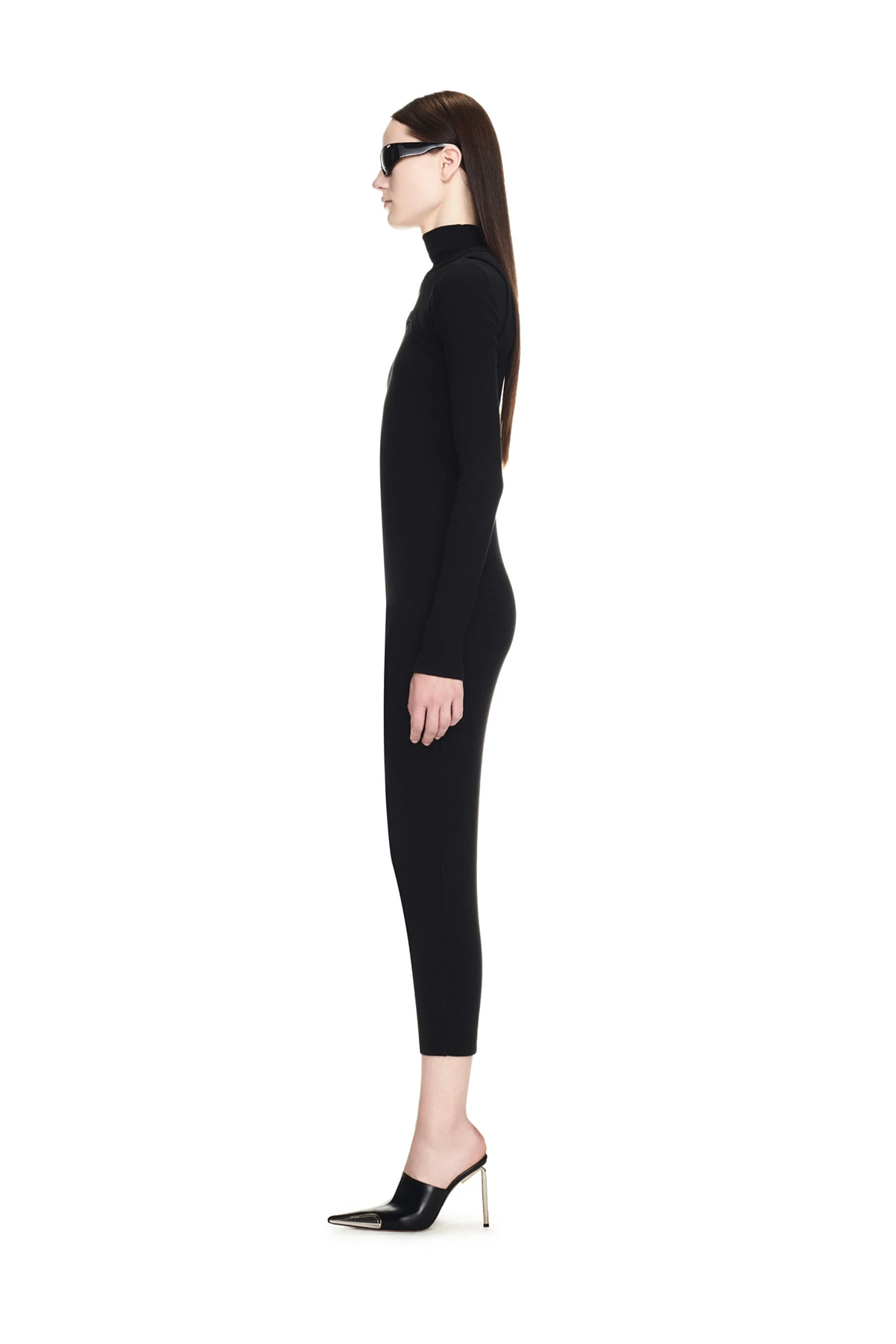 Off-White Damen Off Stamp Midikleid Schwarz 1001-black--wh Bild 3